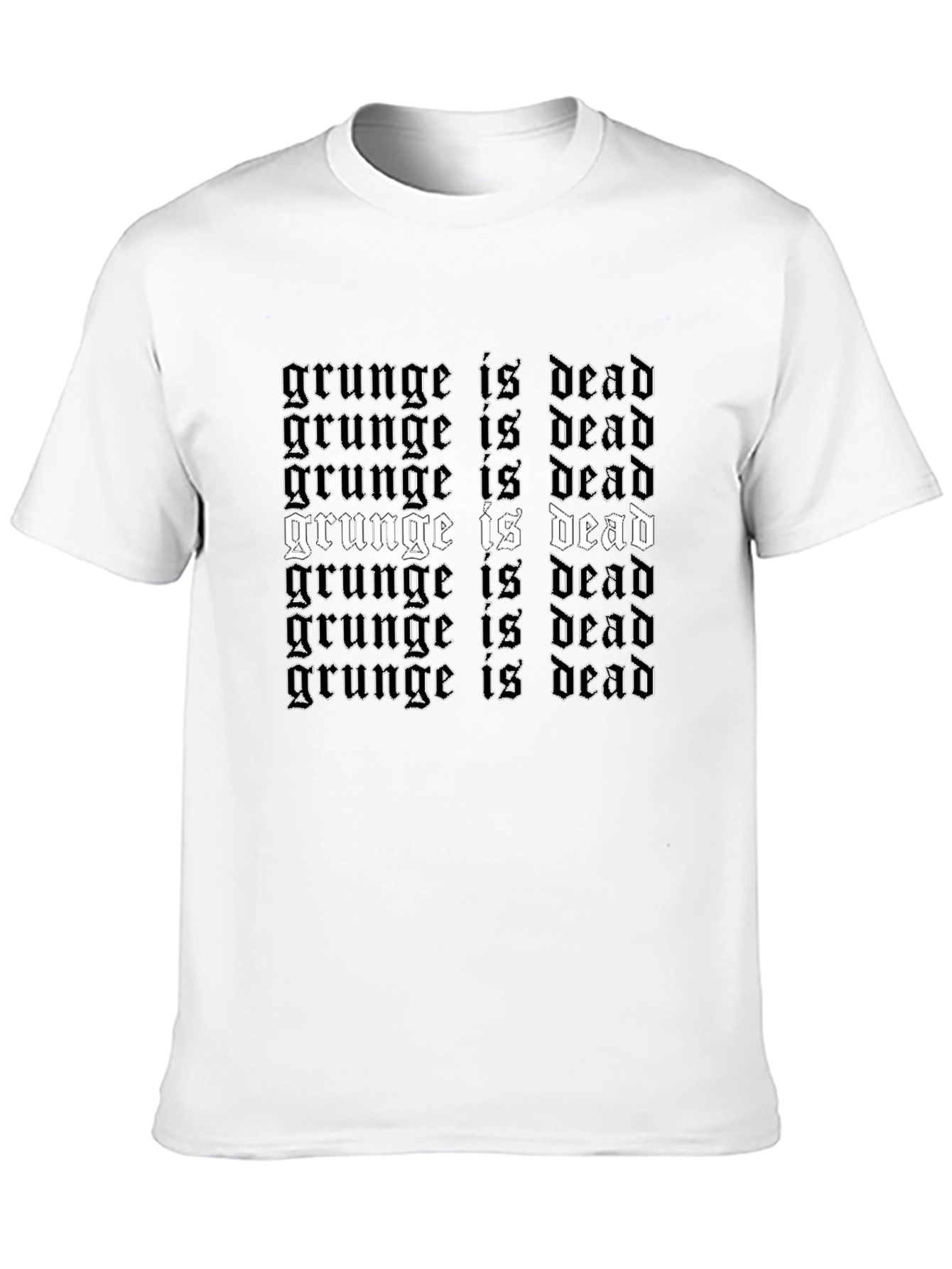 Black Grunge is Dead T-Shirt - Black Graphic Tee view 10