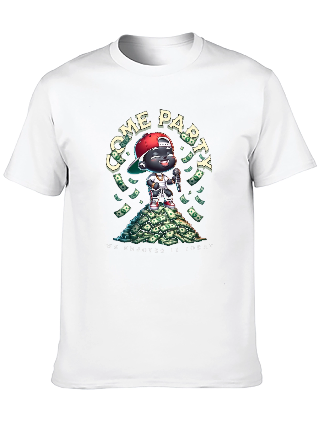 Black Cartoon Character T-Shirt  view 10