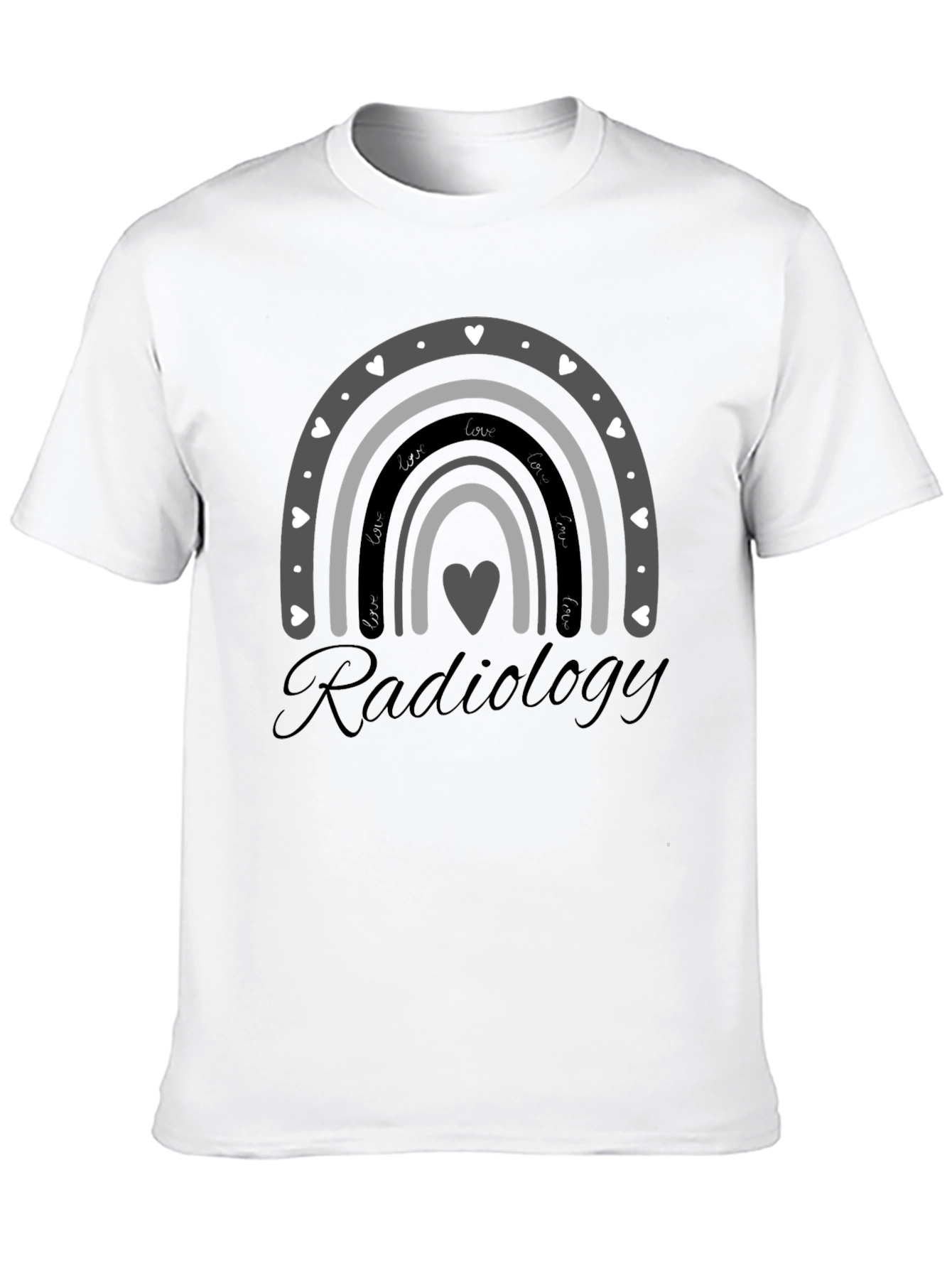 Black Radiology Love Rainbow Graphic T-Shirt view 10