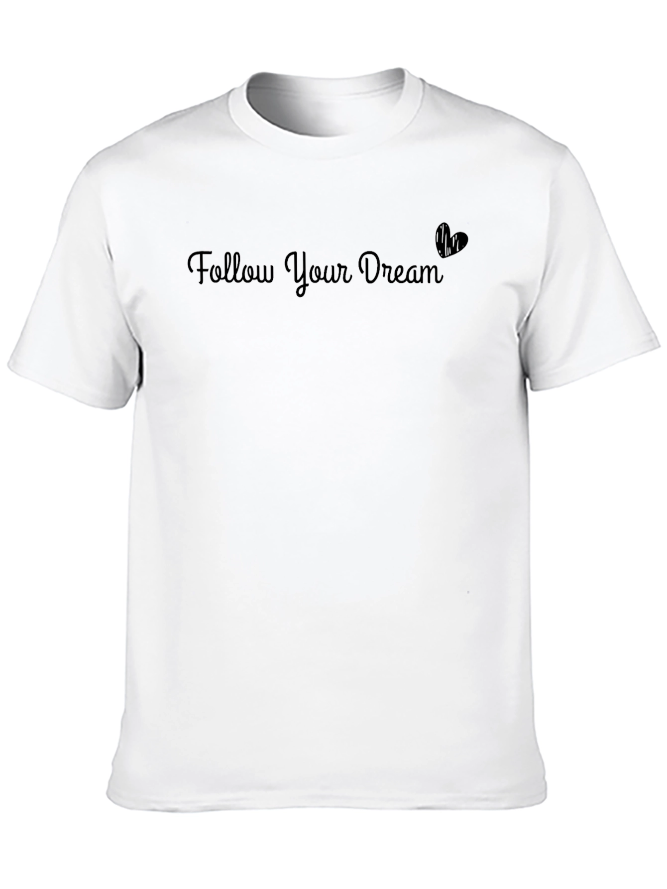 Black Follow Your Dream Black T-Shirt view 10