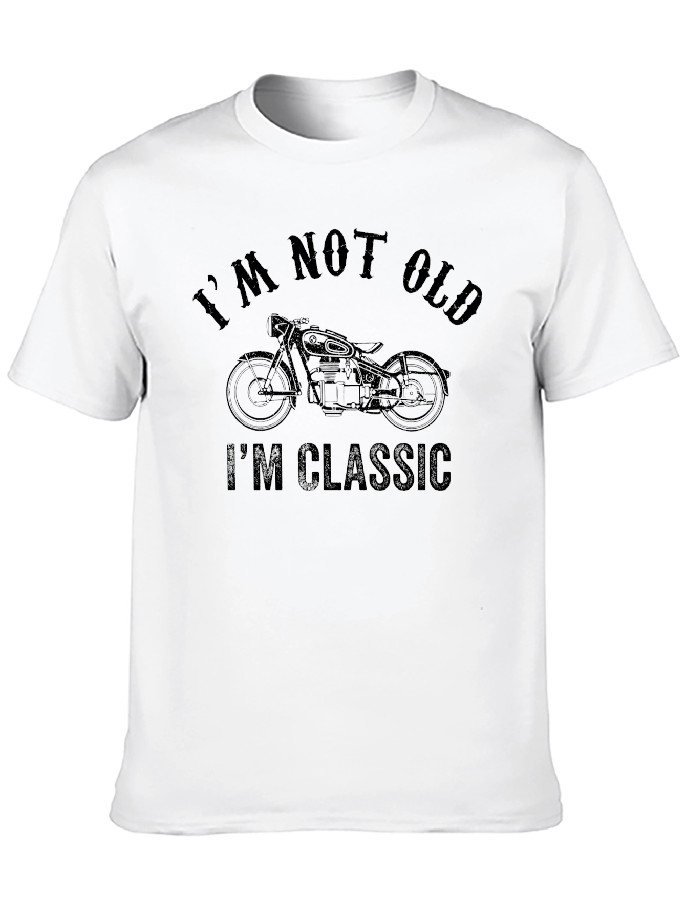 Black I'm Not Old I'm Classic Motorcycle Graphic Tee view 10