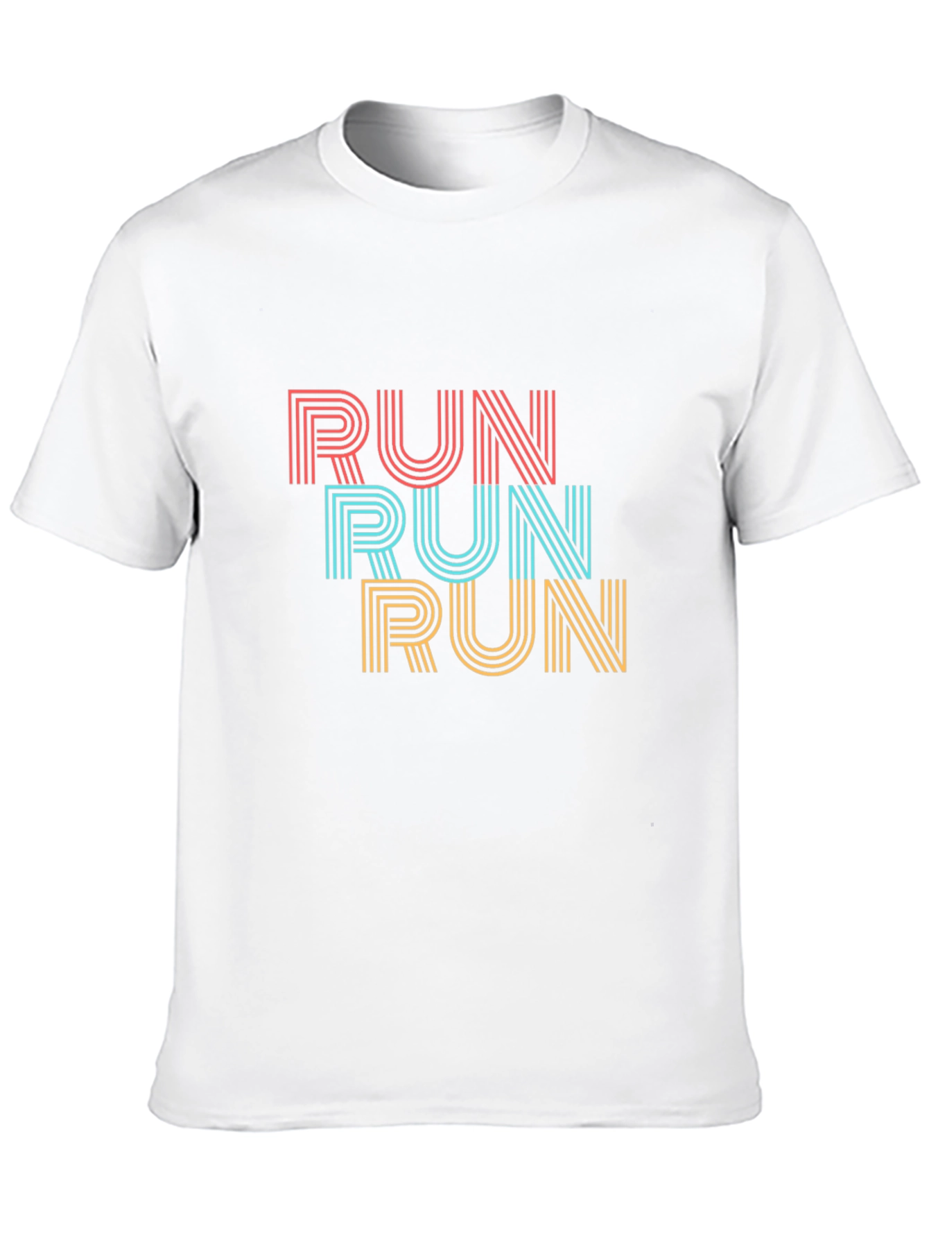 Retro RUN Graphic Tee - Stylish Activewear - 10