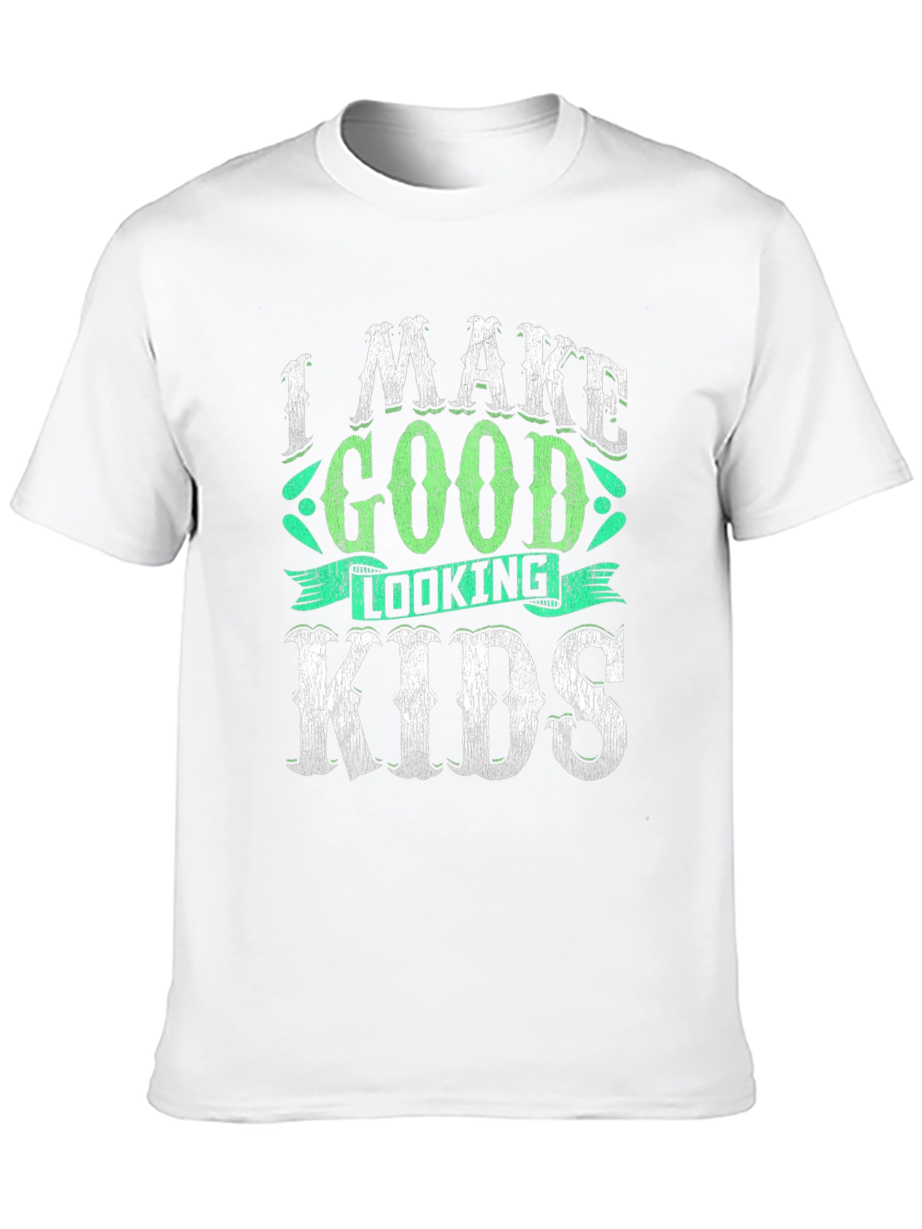 Black I Make Good Looking Kids T-Shirt view 10