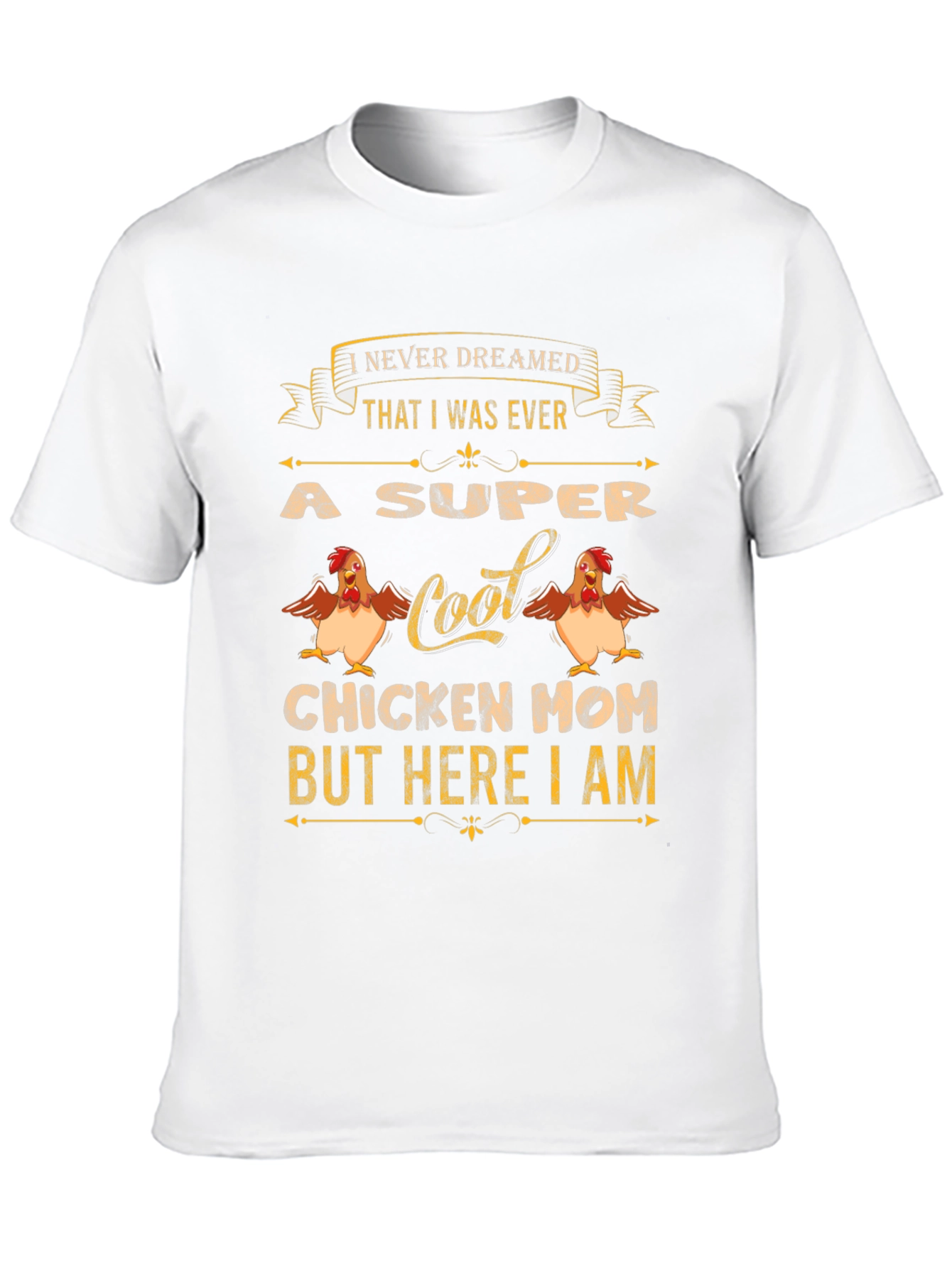 Black Super Cool Chicken Mom T-Shirt - Novelty Tee view 10