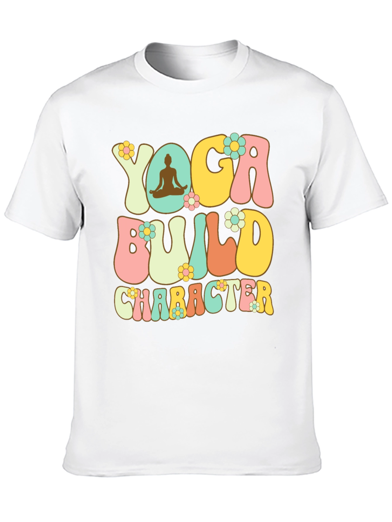 Black Yoga Build Character Graphic Tee view 10