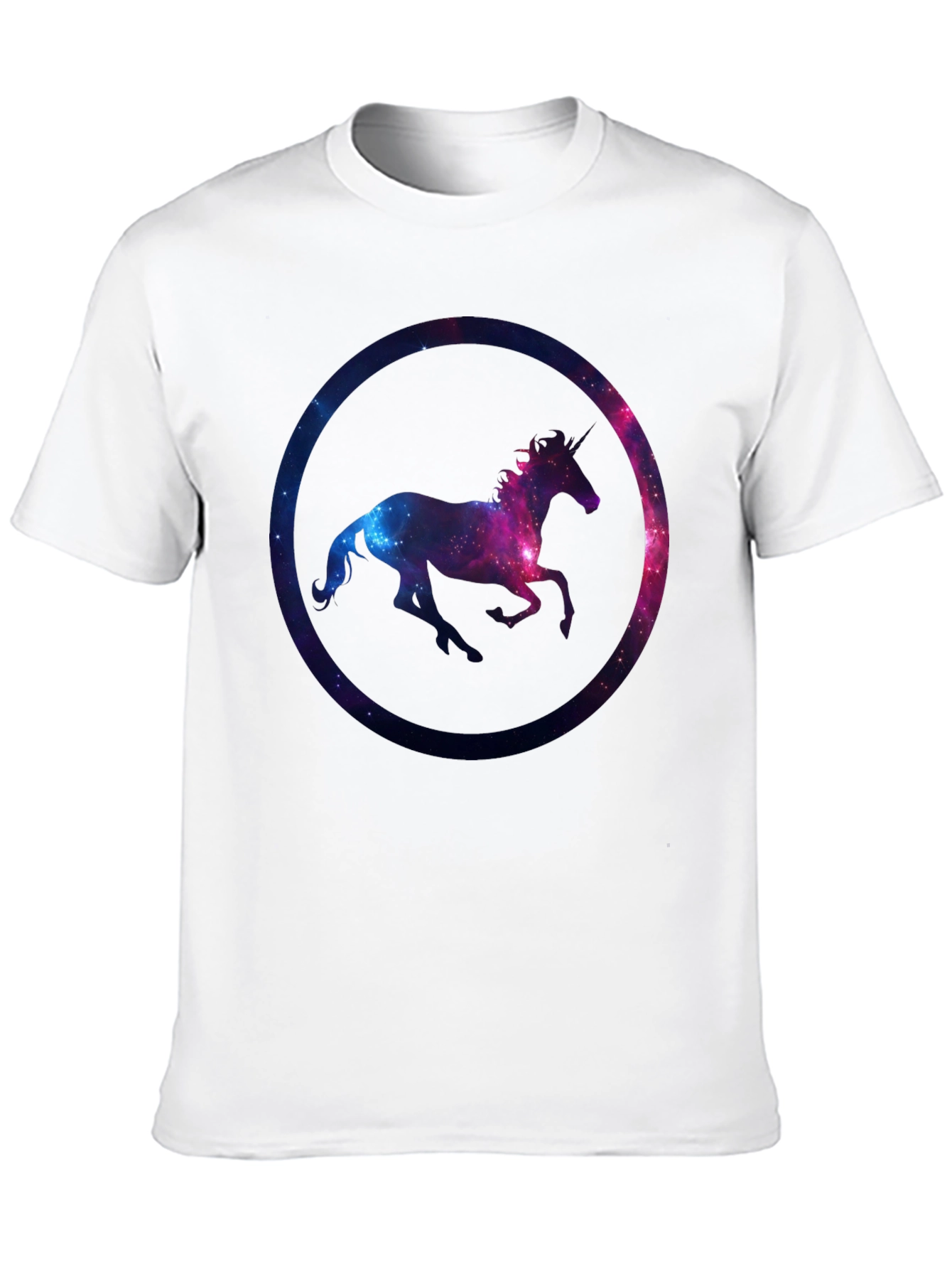 Black Unicorn Galaxy Graphic T-Shirt view 10