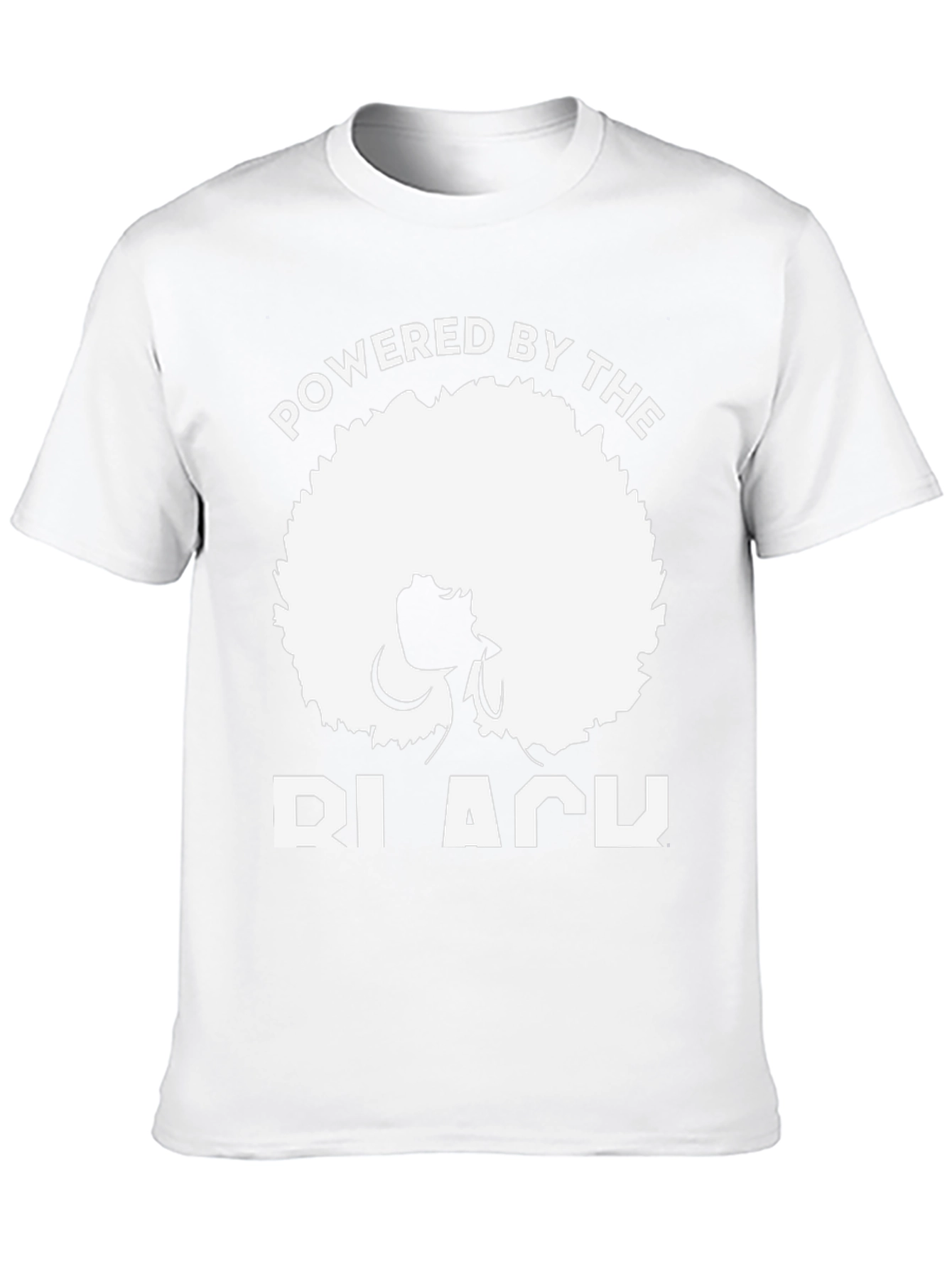 Black Powered By The Black T-Shirt - Afro Style view 10