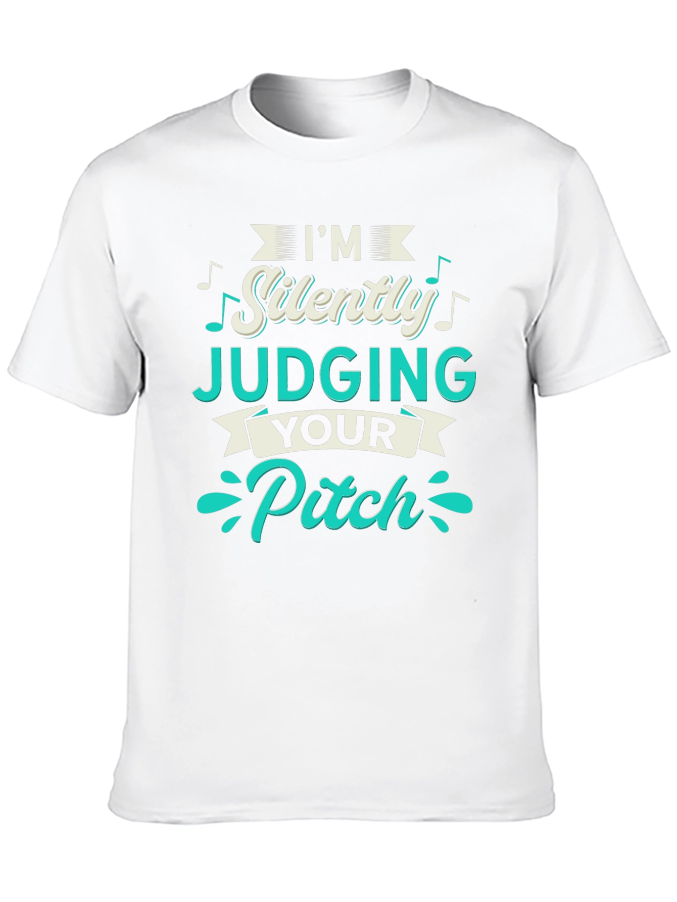Black I'm Silently Judging Your Pitch T-Shirt view 10