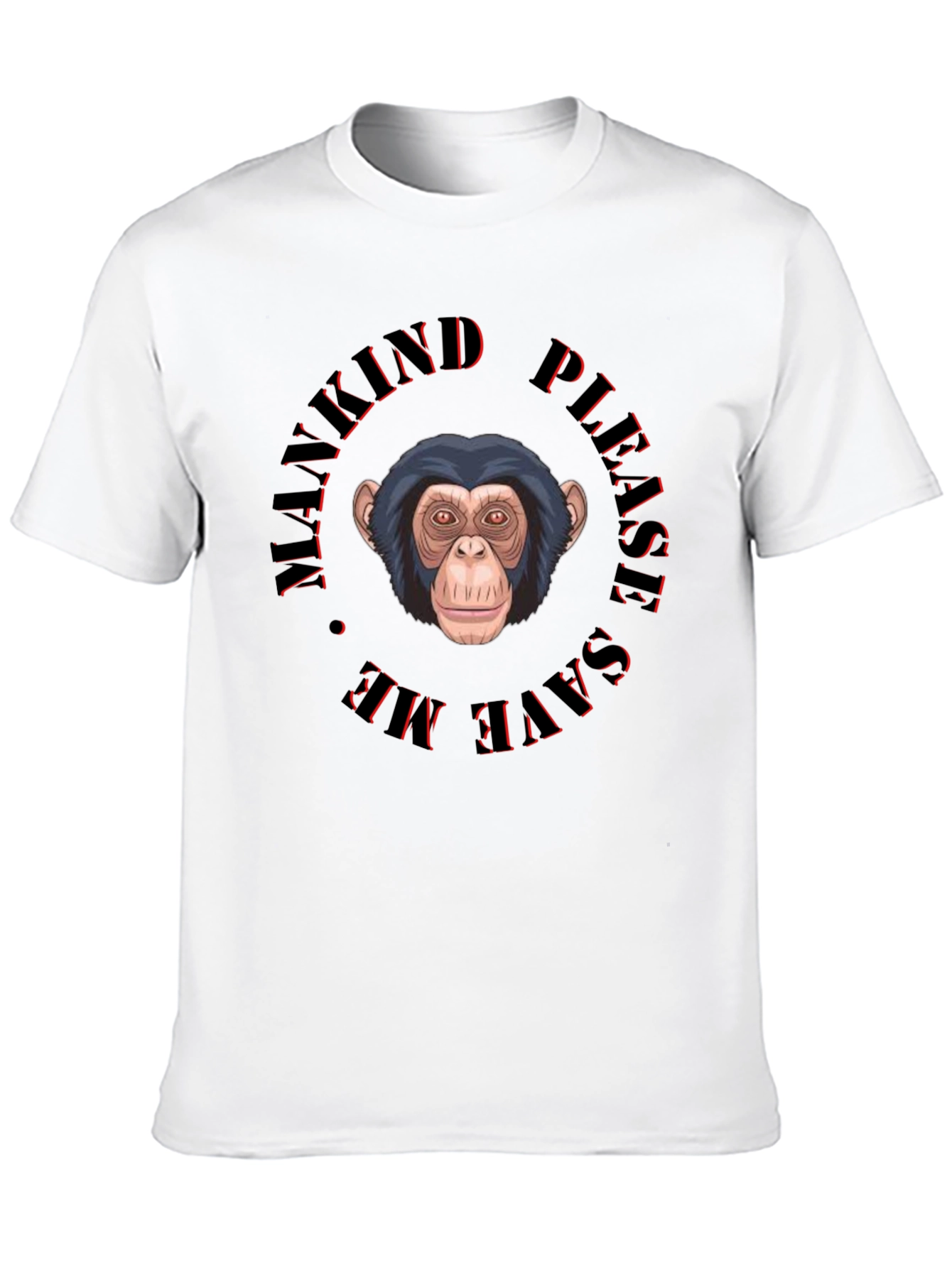 Black Save the Apes Graphic T-Shirt view 10