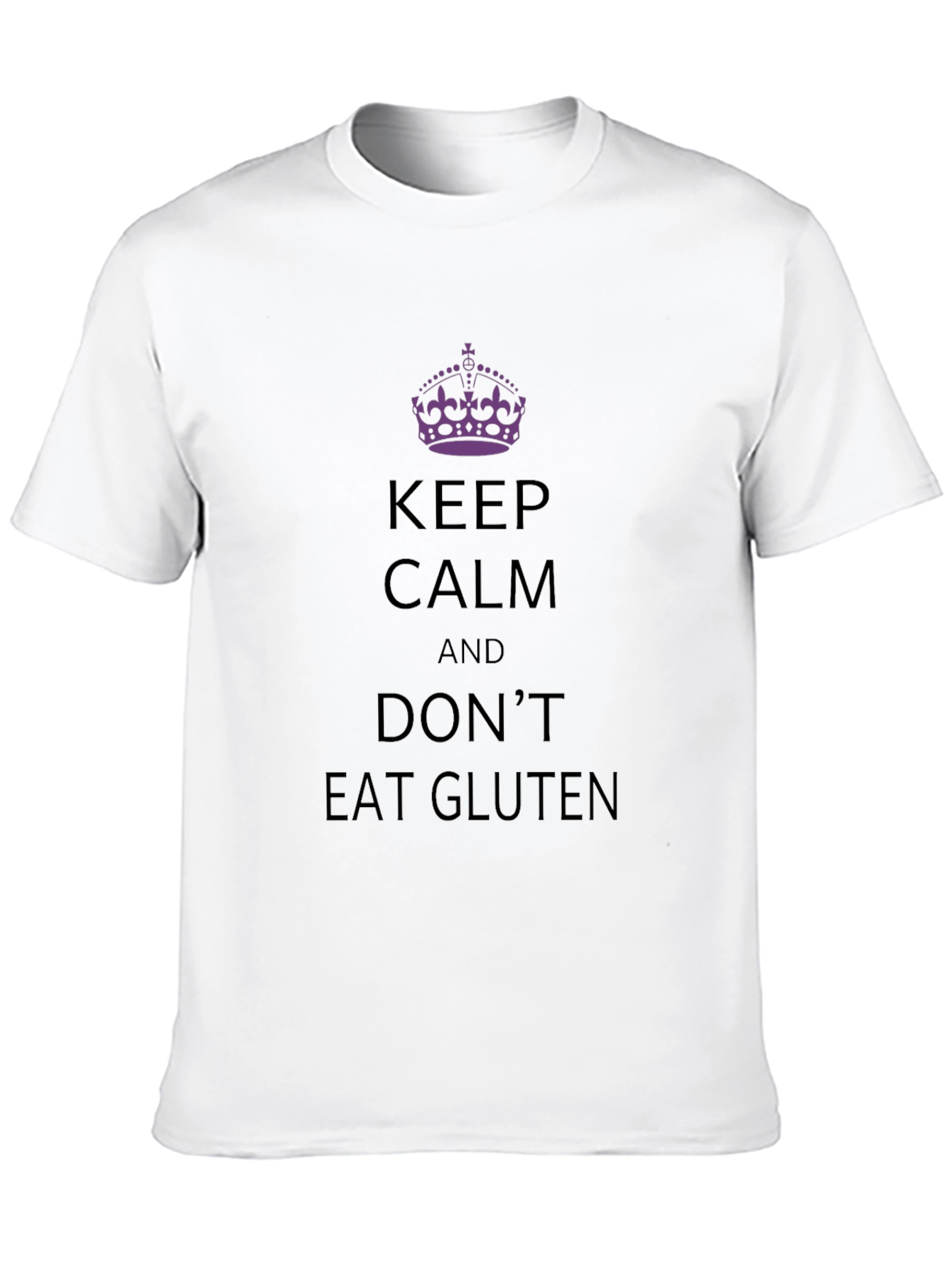 Keep Calm, Don't Eat Gluten - Black T-Shirt - 10