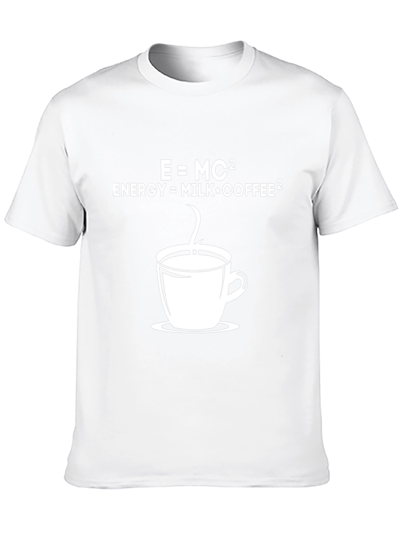 Black Coffee Equation T-Shirt - Energy = Milk*Coffee² view 10