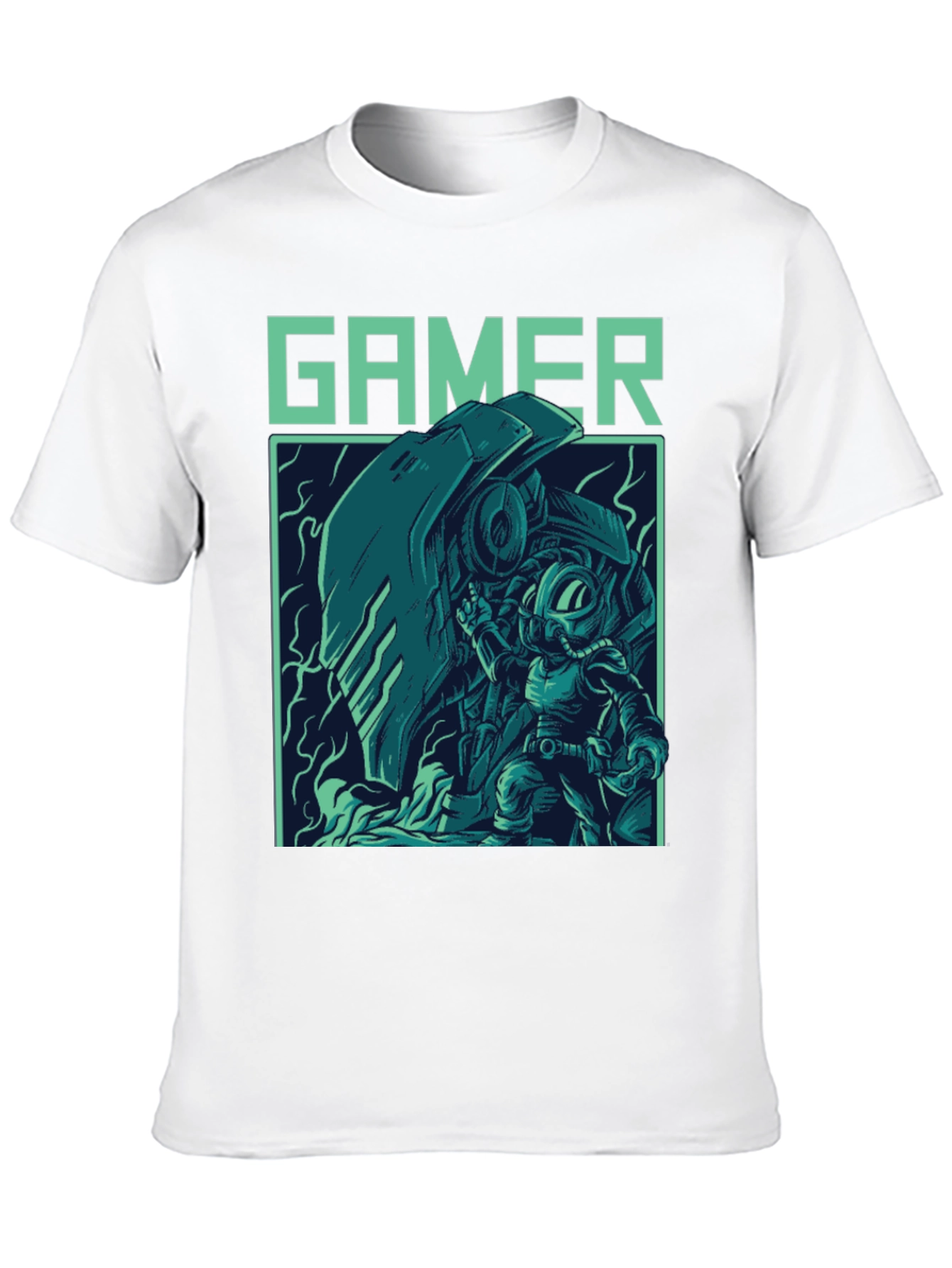 Black Gamer Graphic T-Shirt - Cool Retro Style view 10