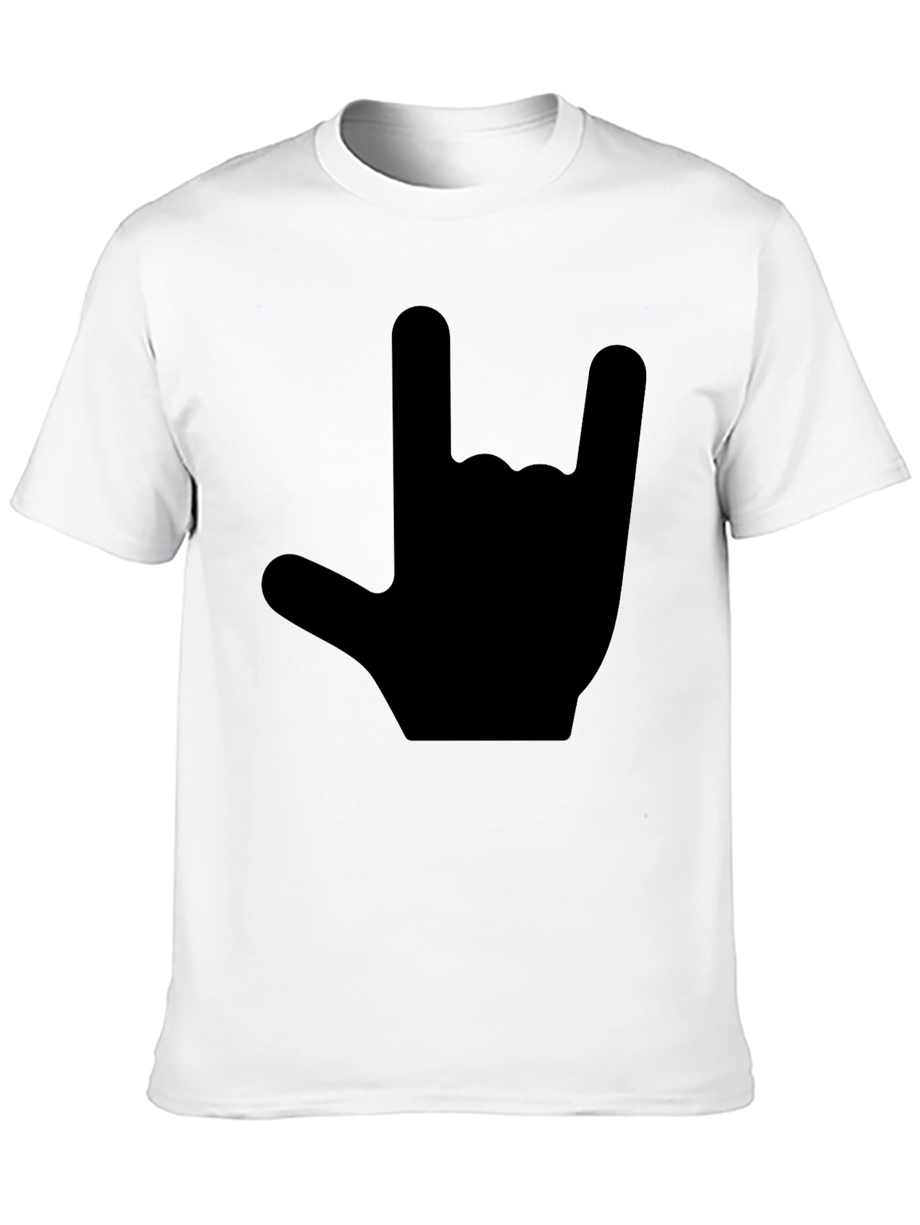 Black Rock On! Classic Black Graphic T-Shirt view 10