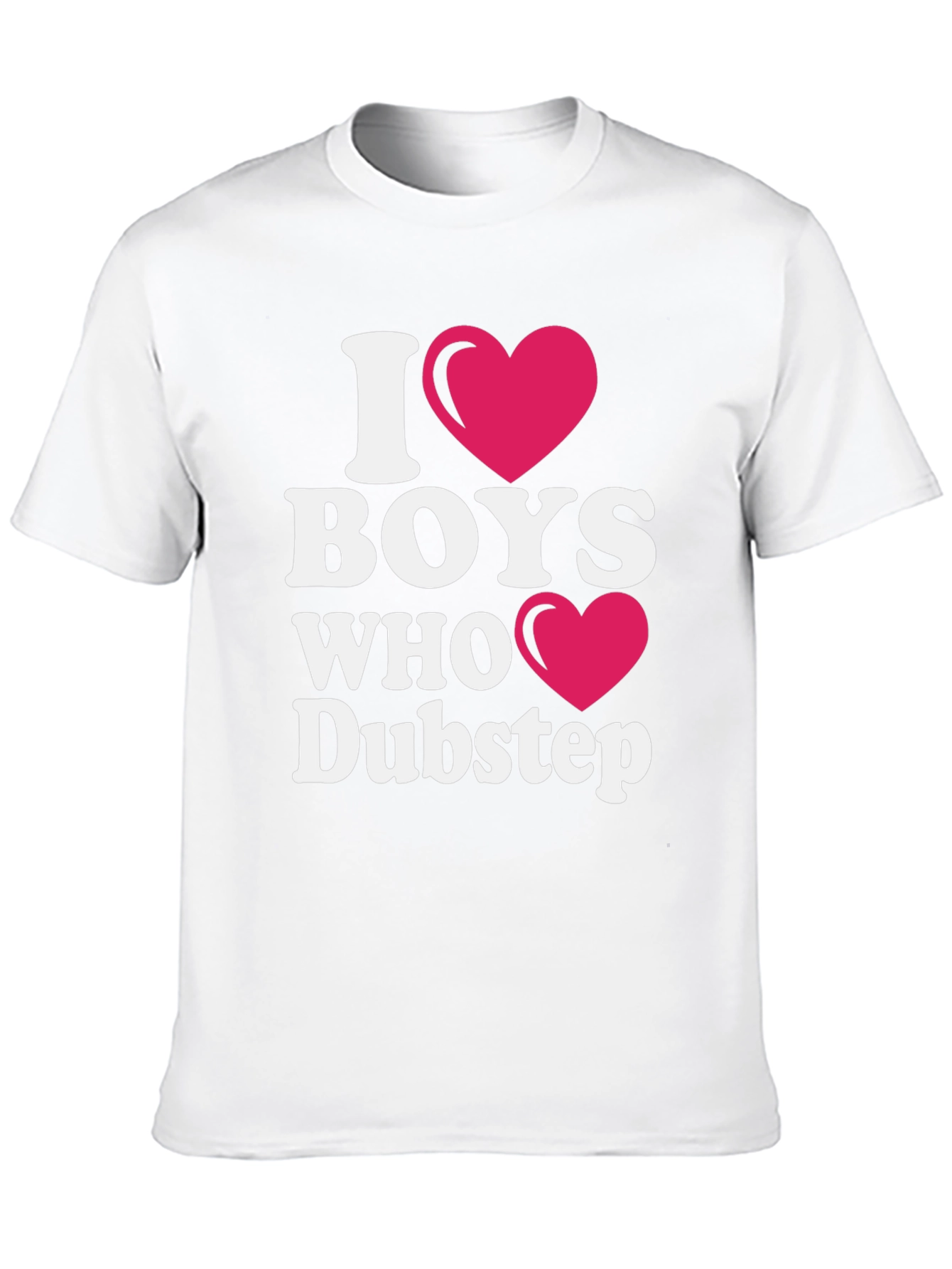 Black I Love Boys Who Like Dubstep T-Shirt view 10