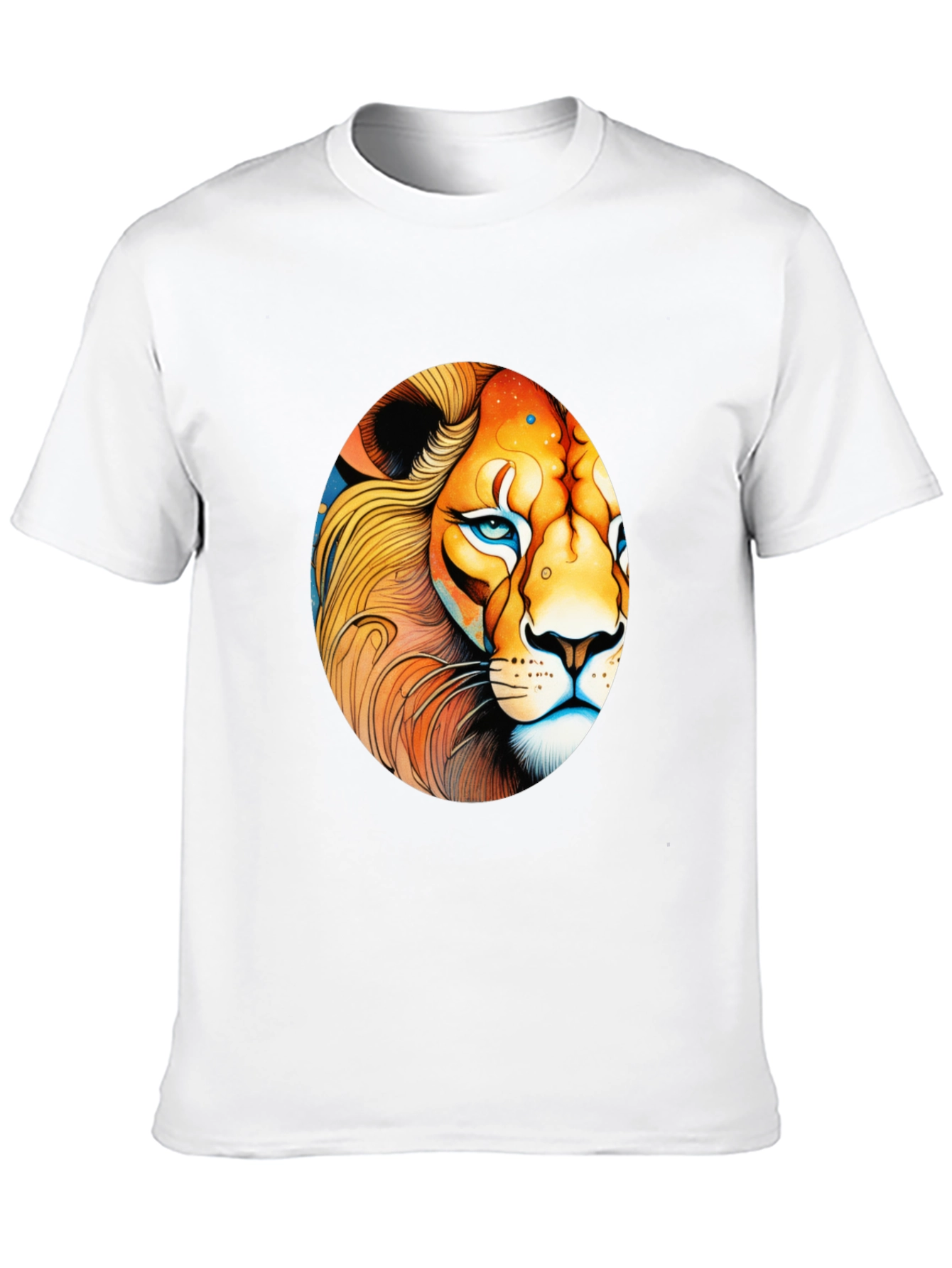 Black Lion Graphic Black T-Shirt view 10
