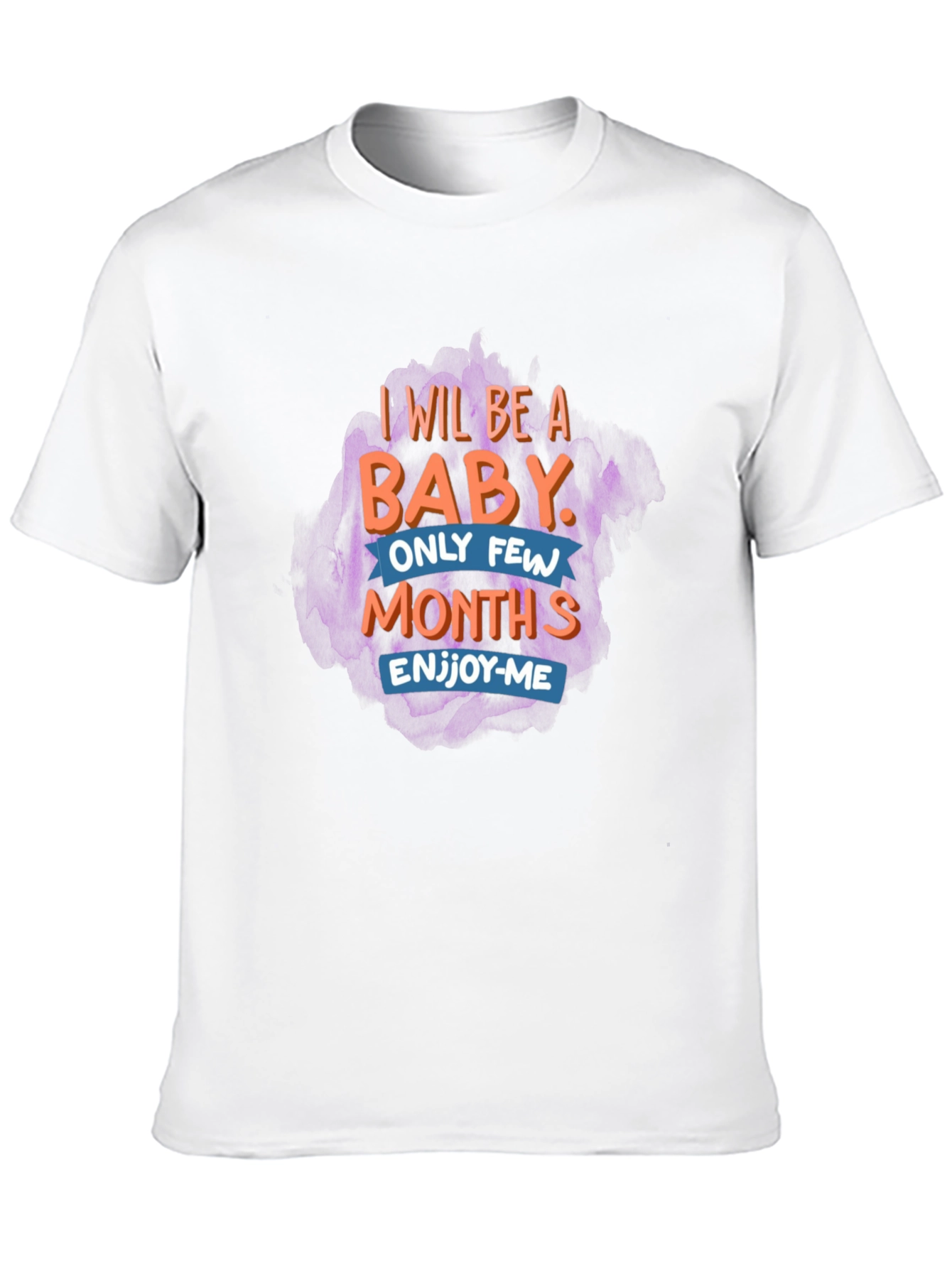 Black I Will Be a Baby Men's Graphic Tee view 10