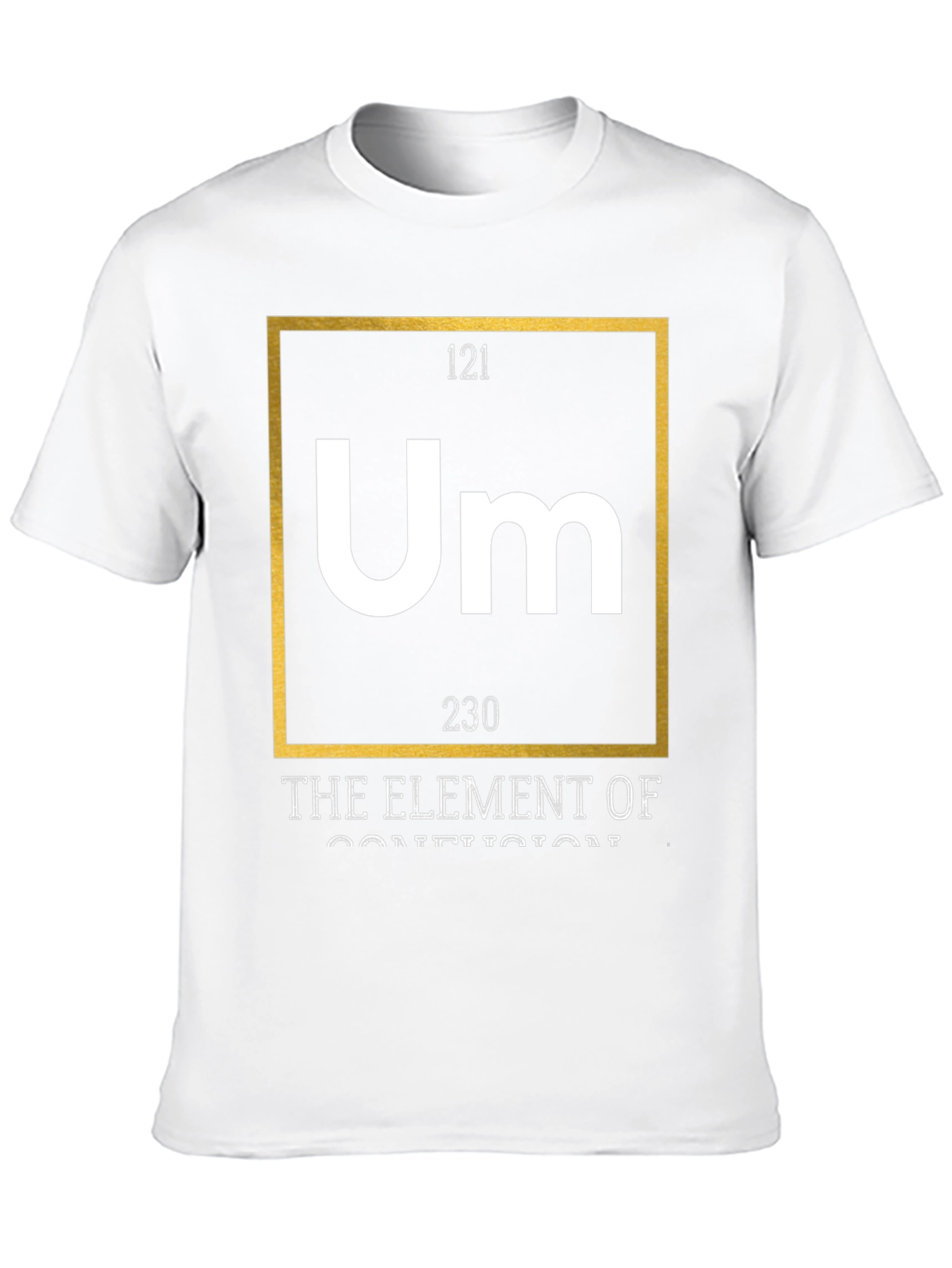 Black Um Element of Confusion Graphic Tee - Black Cotton view 10