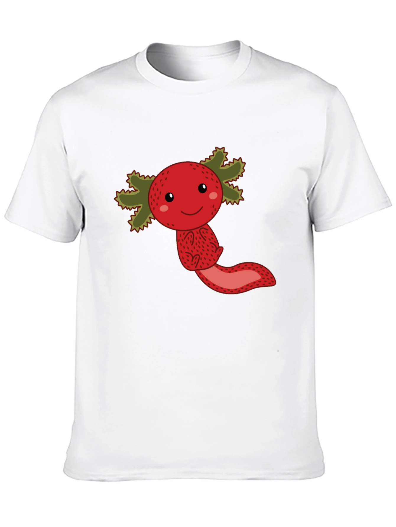 Black Strawberry Axolotl Graphic Tee - Unisex view 10