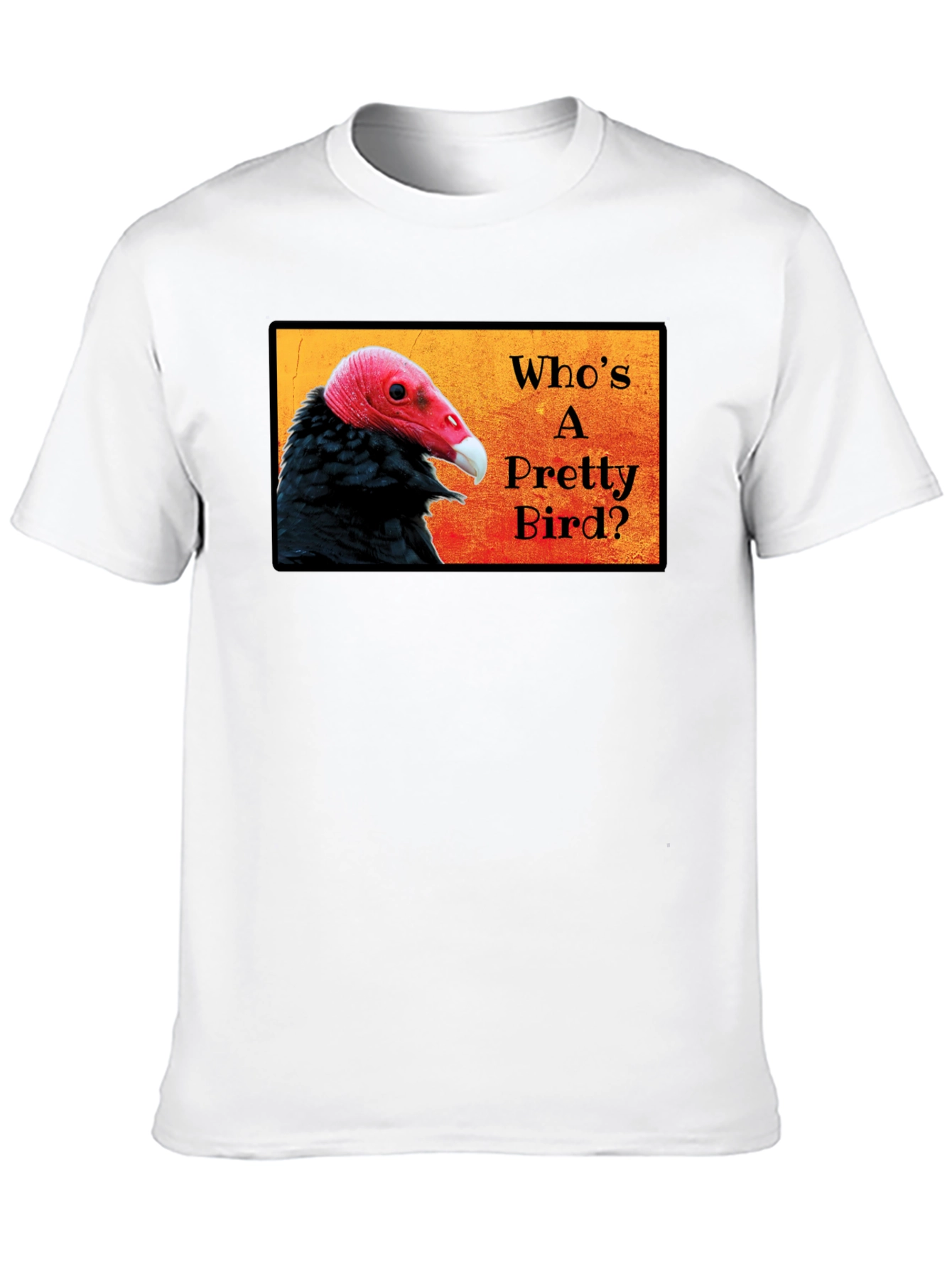 Black Who's a Pretty Bird? Vulture Graphic T-Shirt view 10