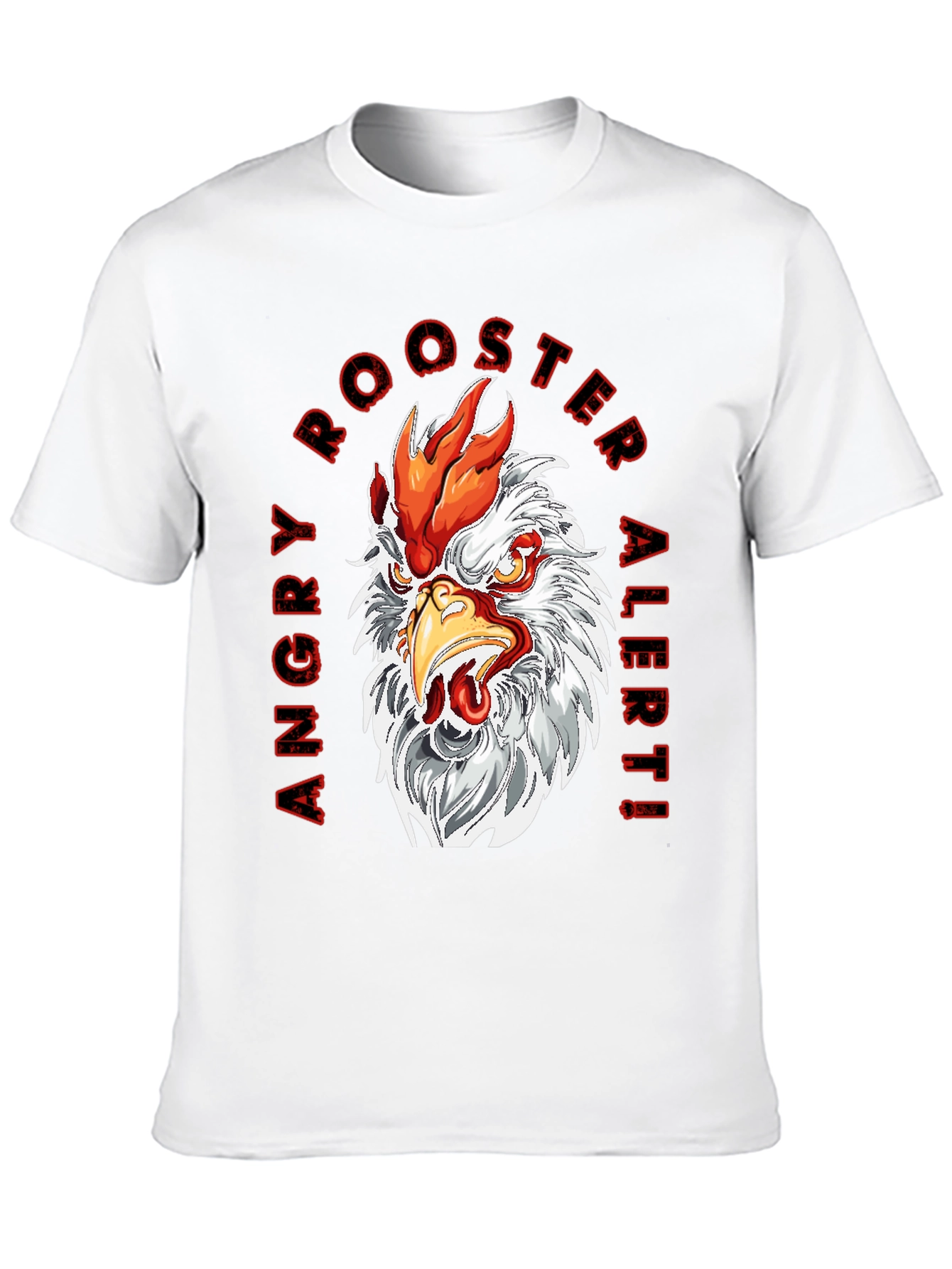 Black Angry Rooster Graphic Tee - Bold Design view 10
