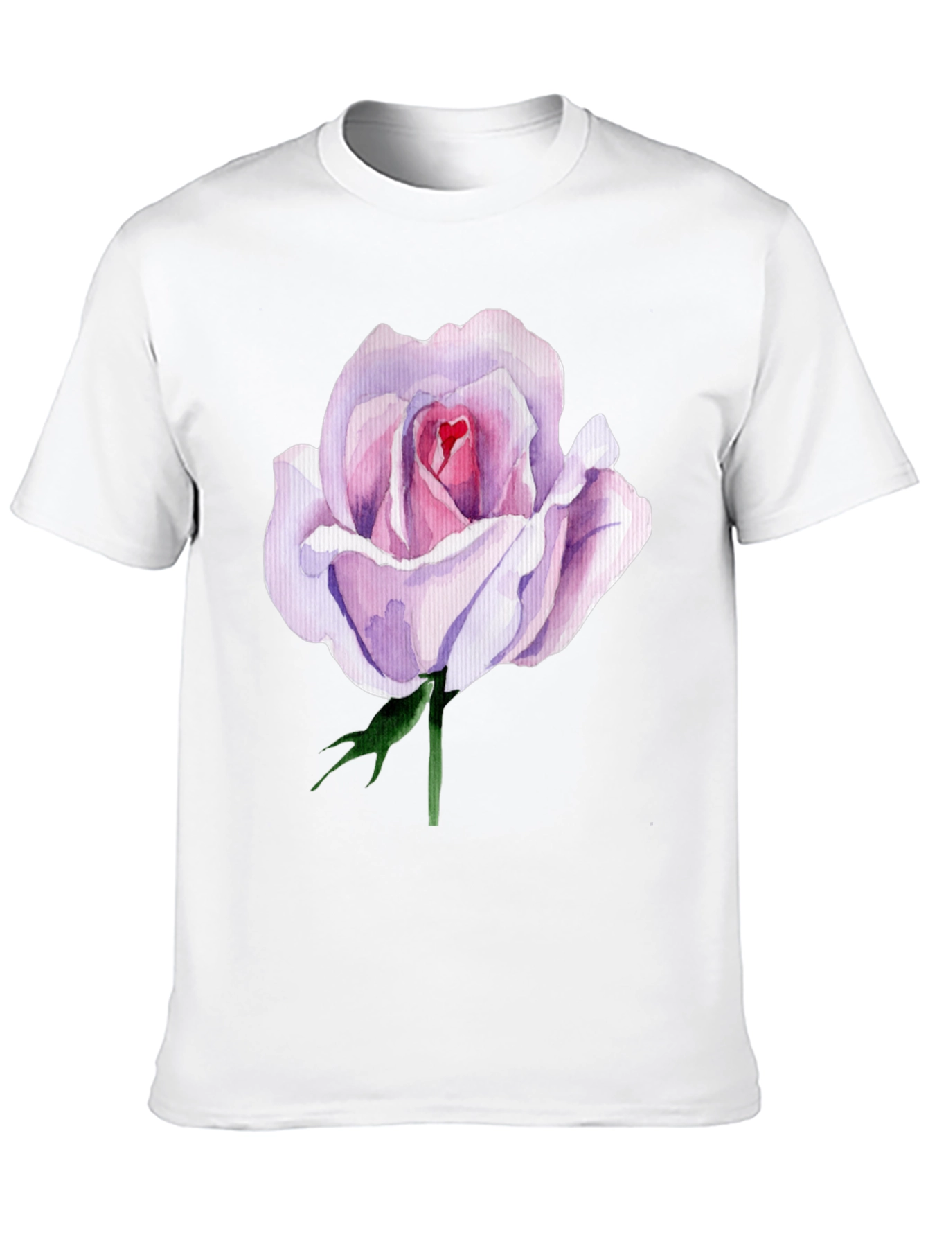 Elegant Rose Graphic Tee - Black - 10