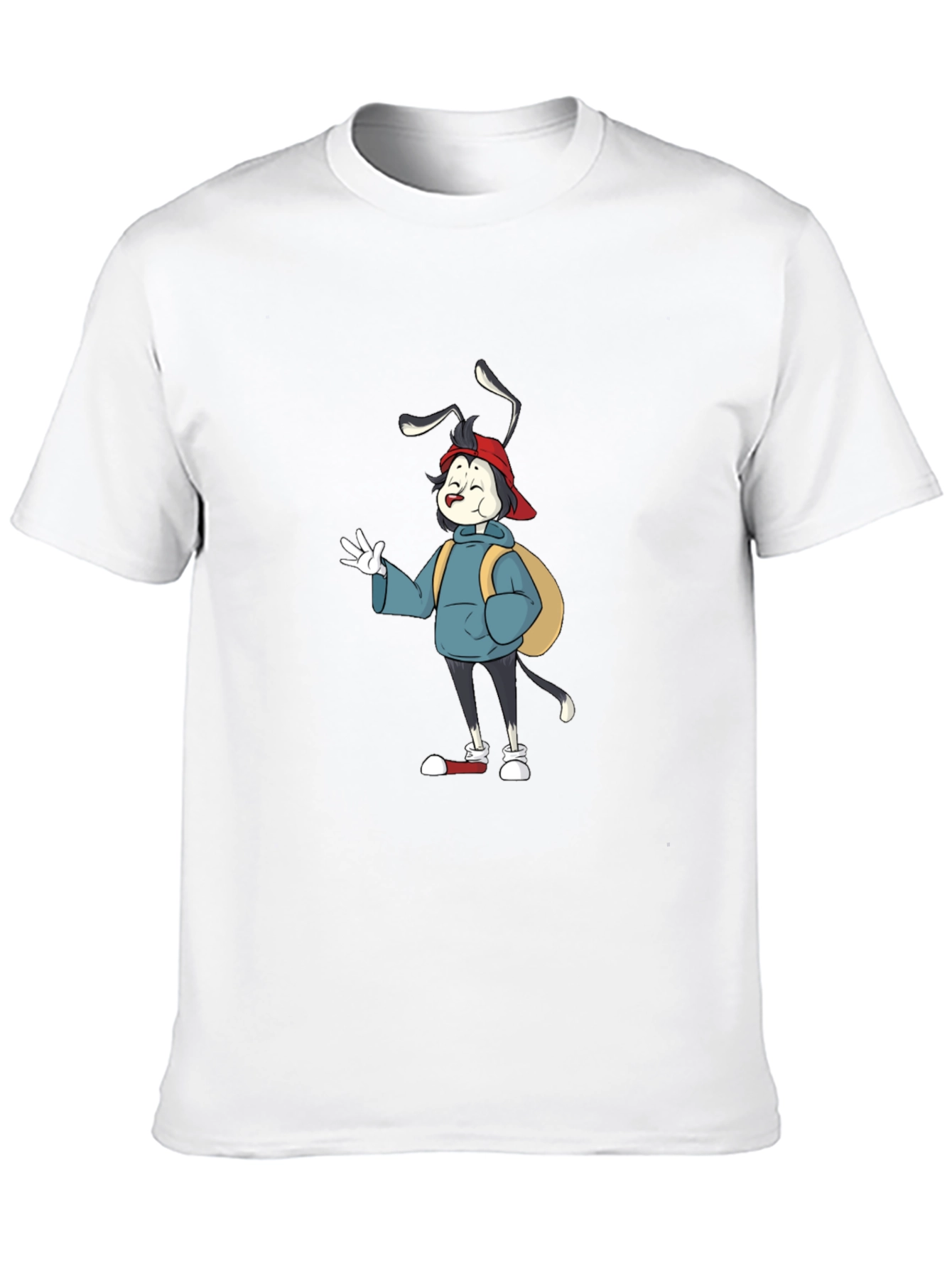 Black Cartoon Character Graphic Black T-Shirt view 10
