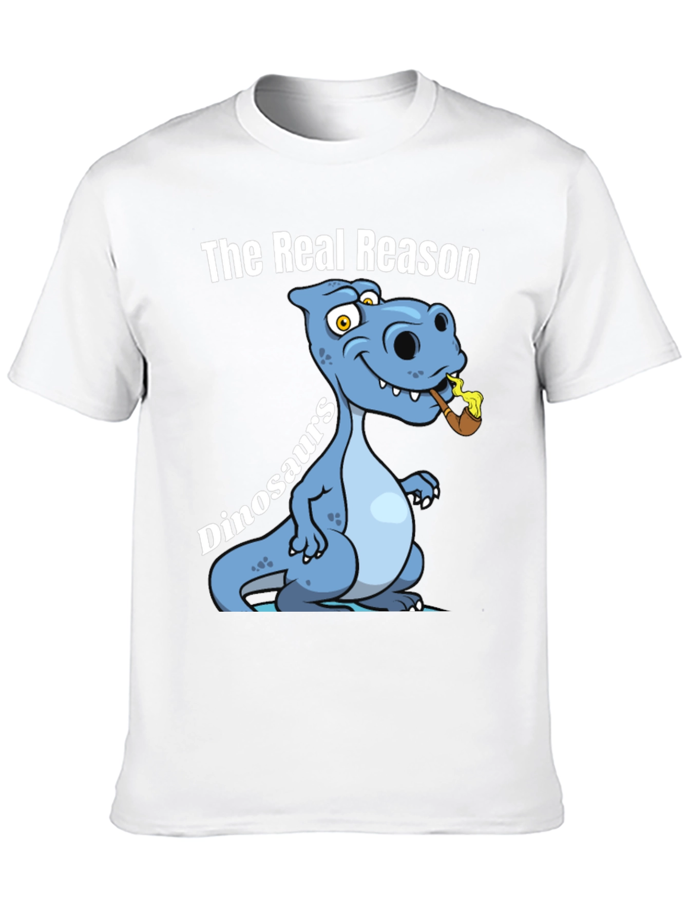 Black Funny Dinosaur T-Shirt - The Real Reason view 10
