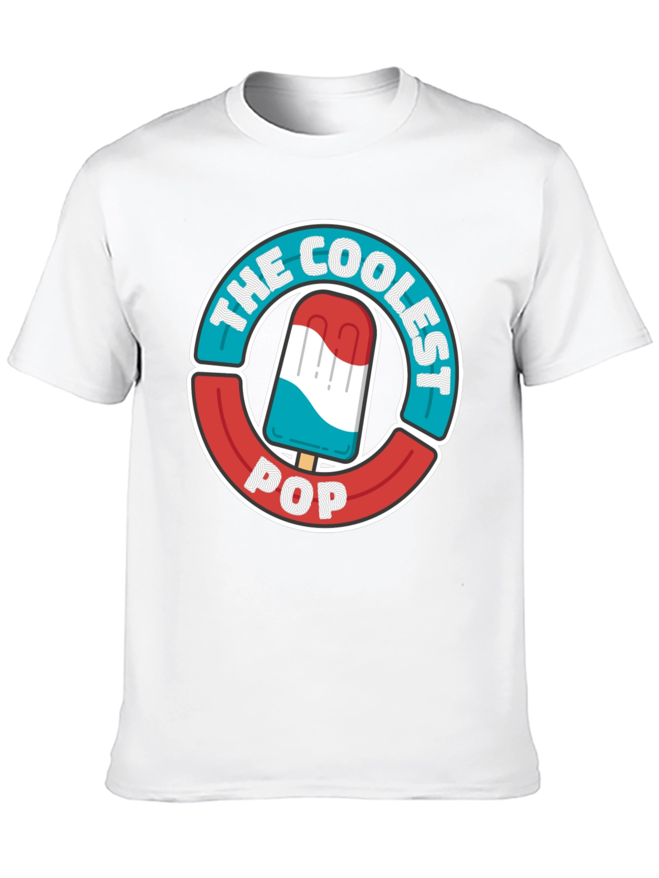 Black The Coolest Pop T-Shirt - Patriotic Popsicle Design view 10