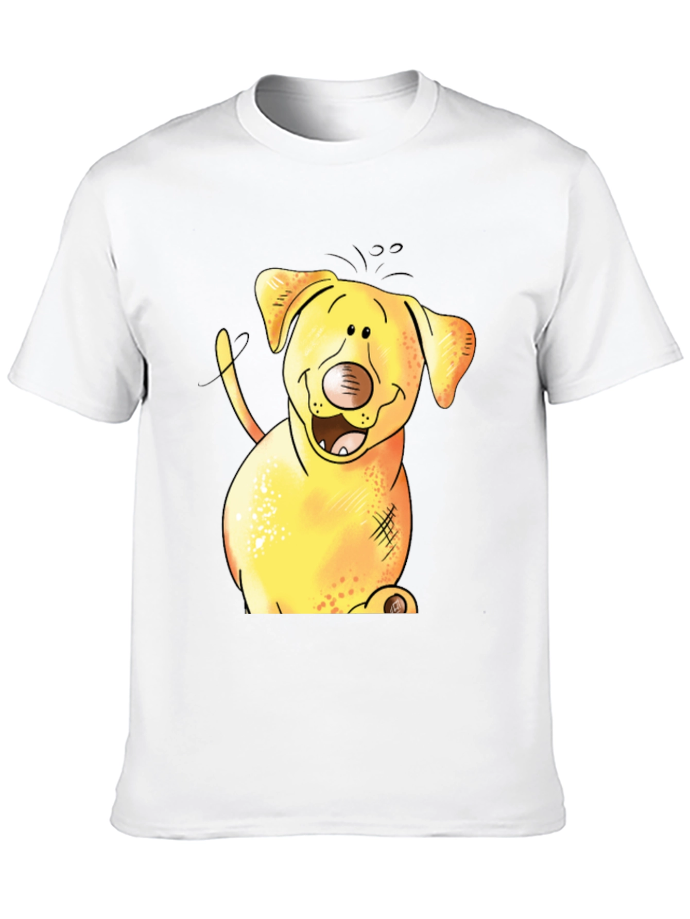 Black Funny Dog Graphic Tee - Black T-Shirt view 10