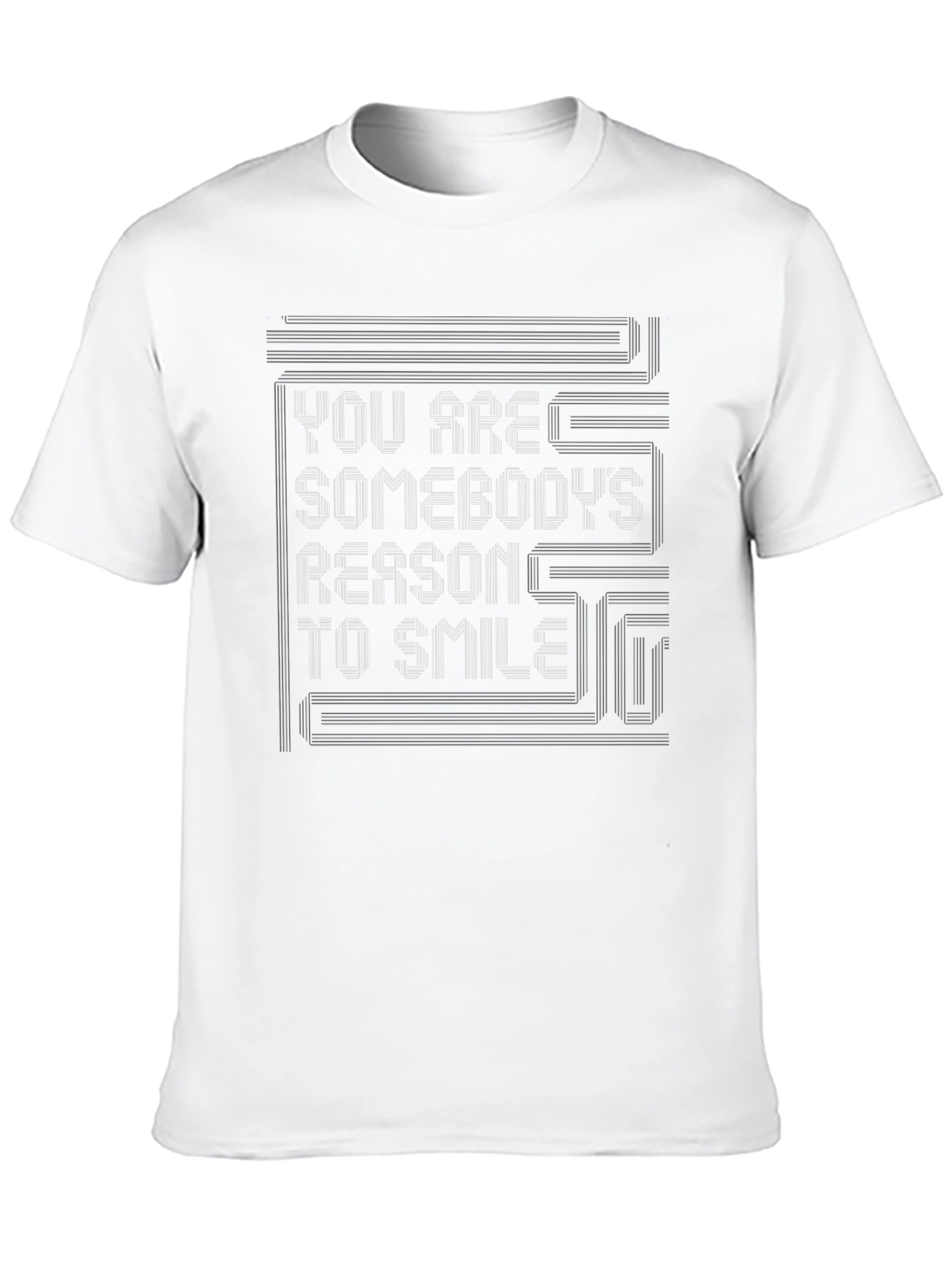 Black Inspirational Graphic Tee - Reason to Smile view 10