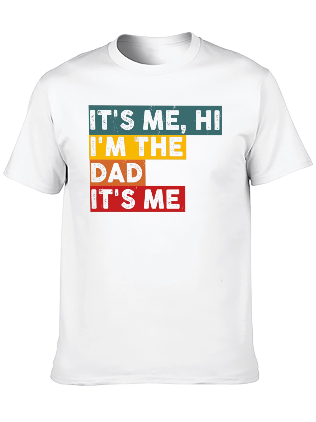 Black It's Me, Hi, I'm The Dad, It's Me - Men's Graphic Tee view 10