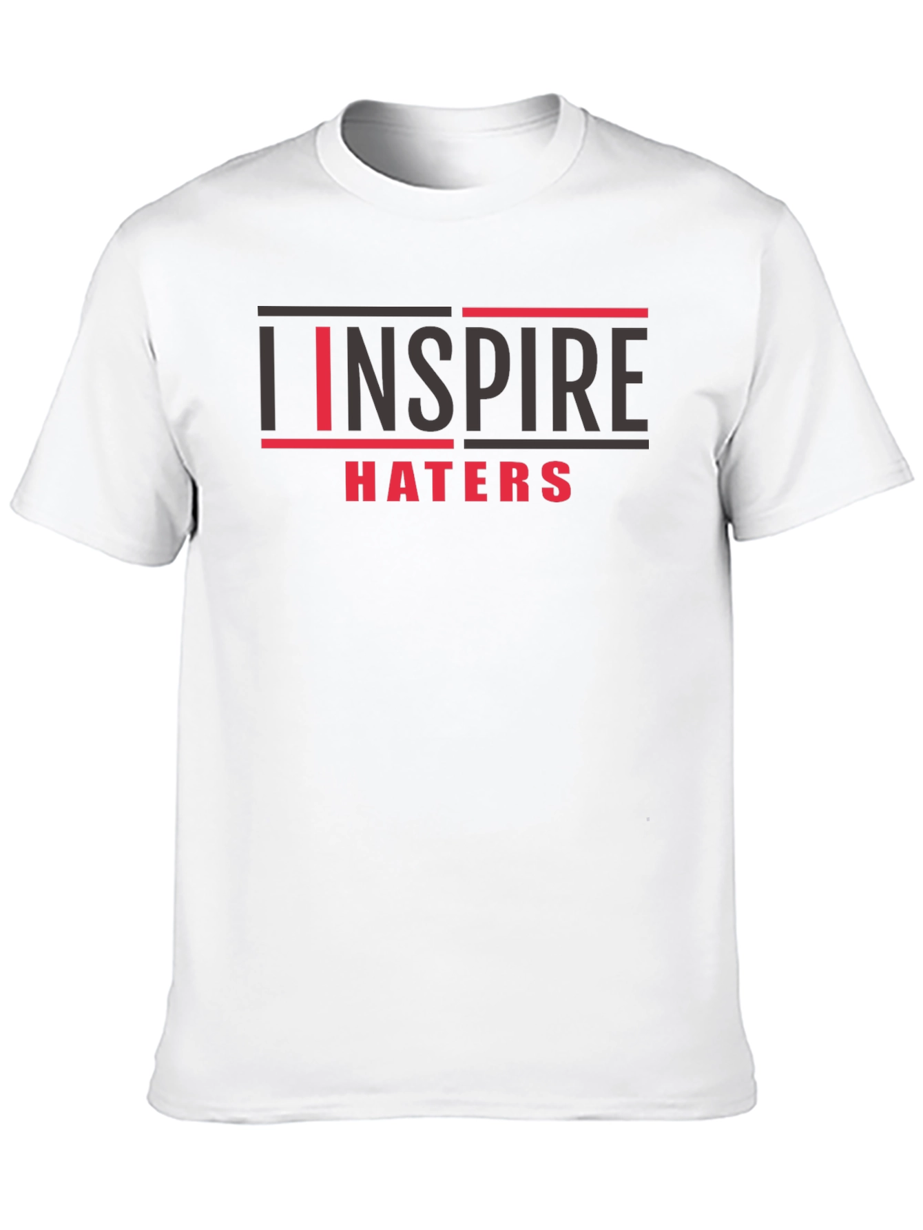 Black Inspire Haters Graphic T-Shirt view 10