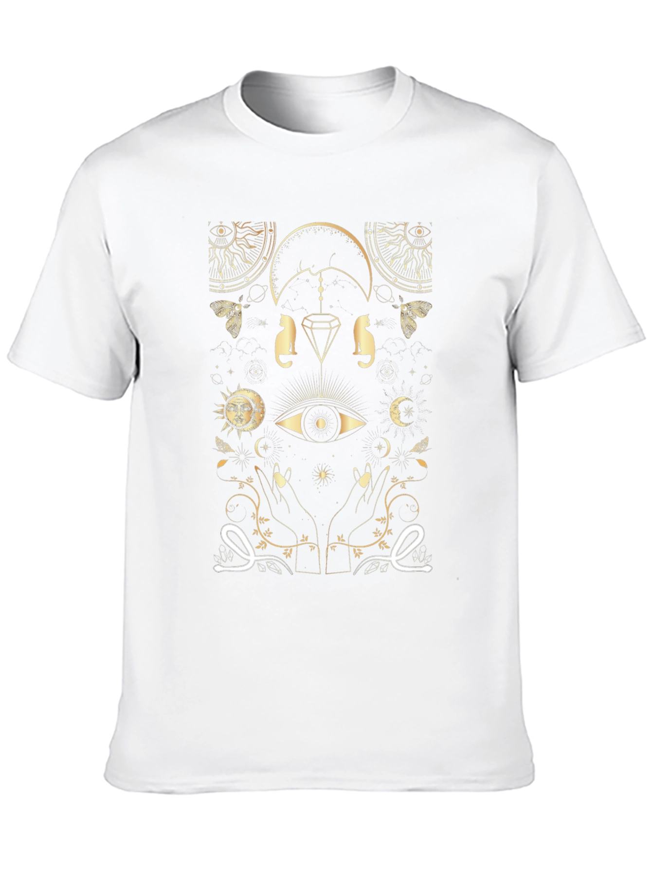 Black Mystic Gold Graphic Black T-Shirt view 10