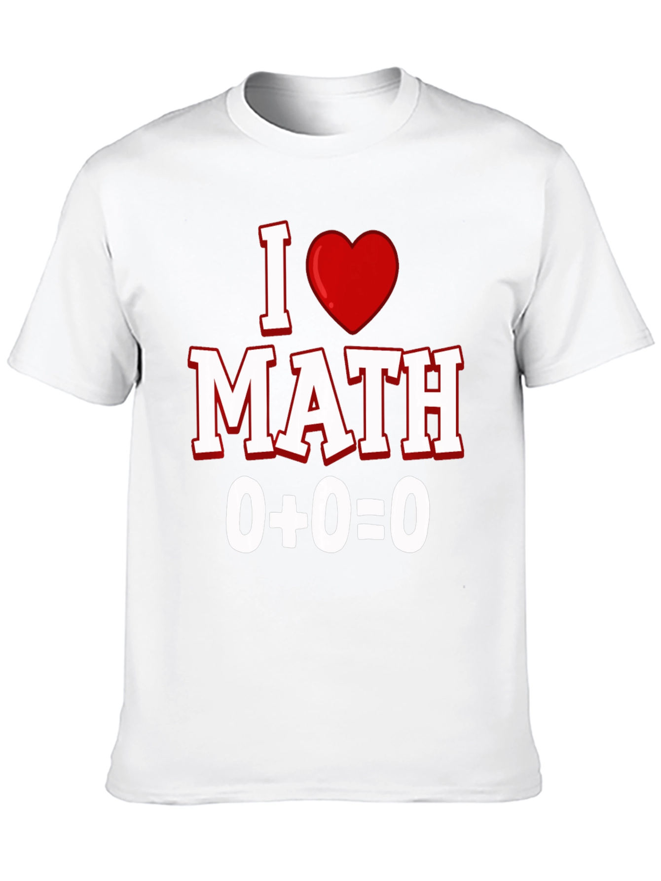 Black I Heart Math T-Shirt - Equation Design view 10