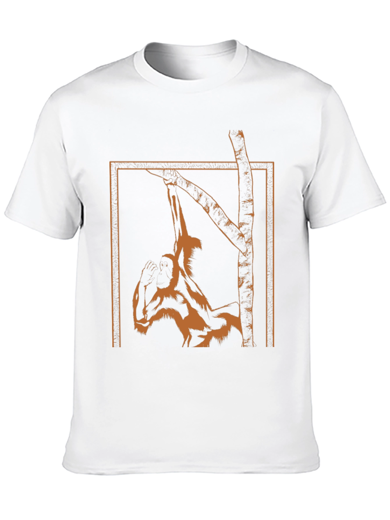 Black Monkey in a Tree Graphic T-Shirt view 10