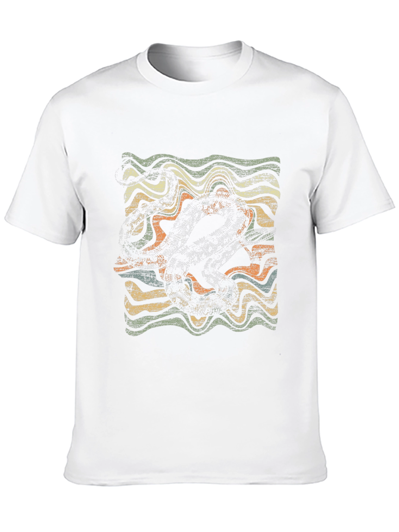 Black Retro Octopus Graphic T-Shirt - Vintage Style view 10