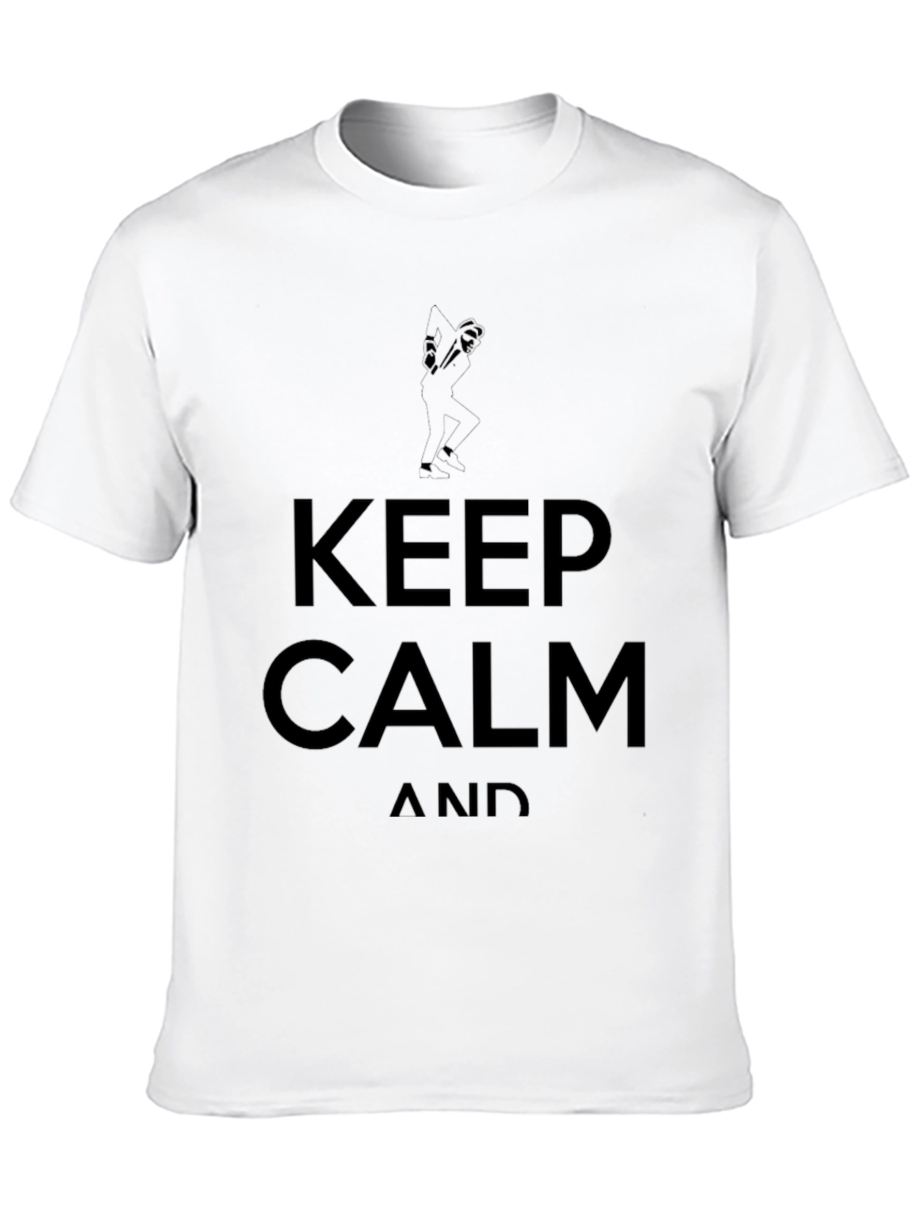Black Keep Calm T-Shirt - Black Graphic Tee view 10