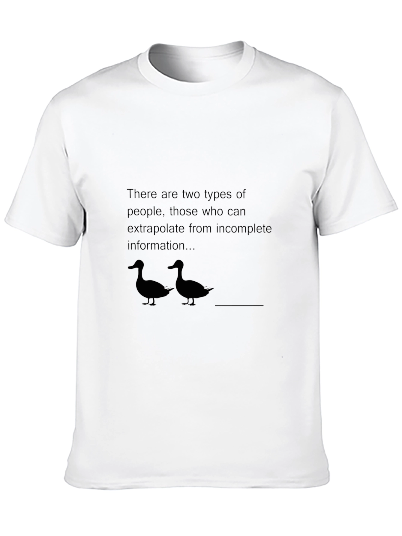 Black Extrapolation Humor T-Shirt view 10