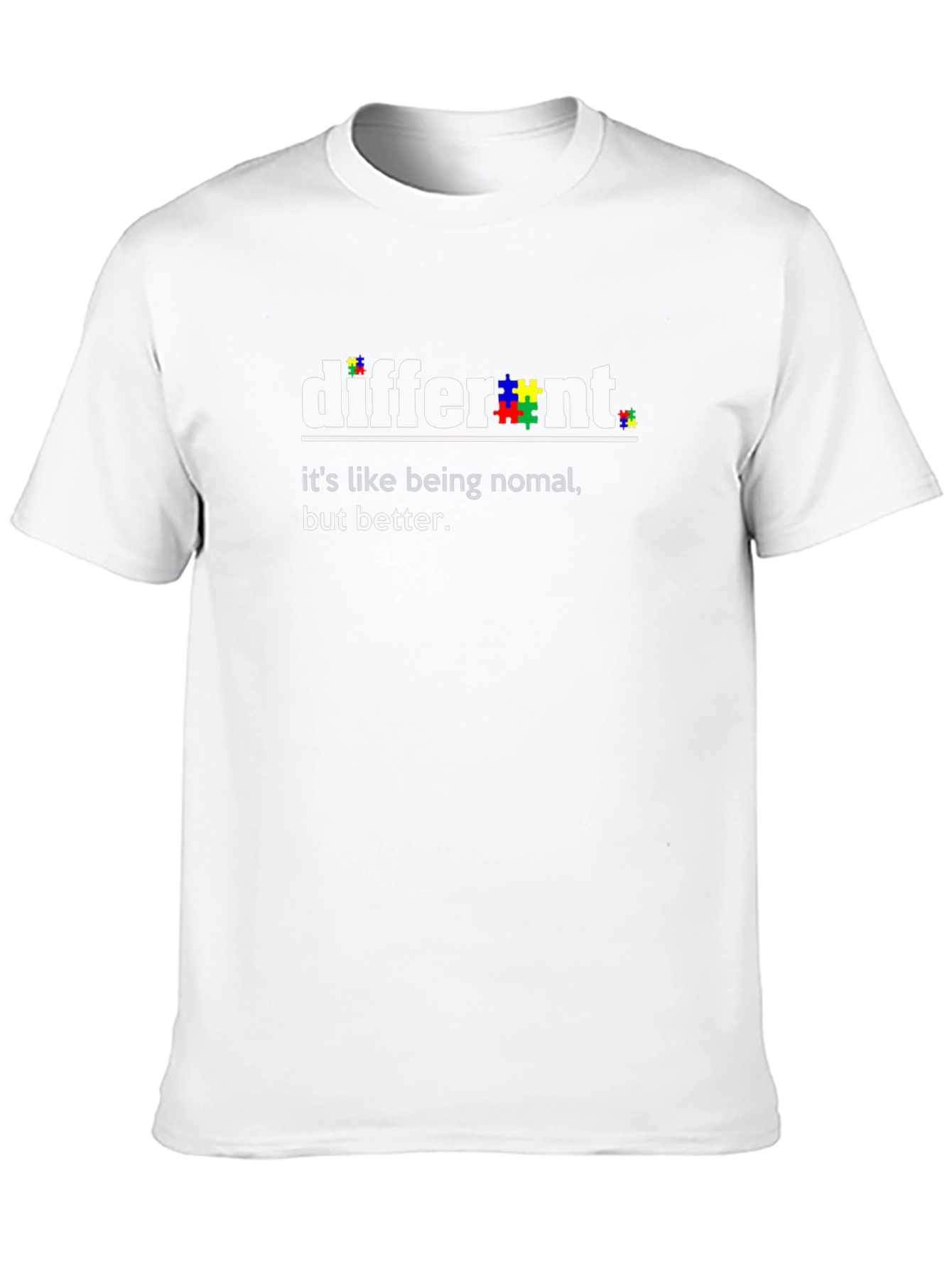 Black Different Autism Awareness T-Shirt view 10