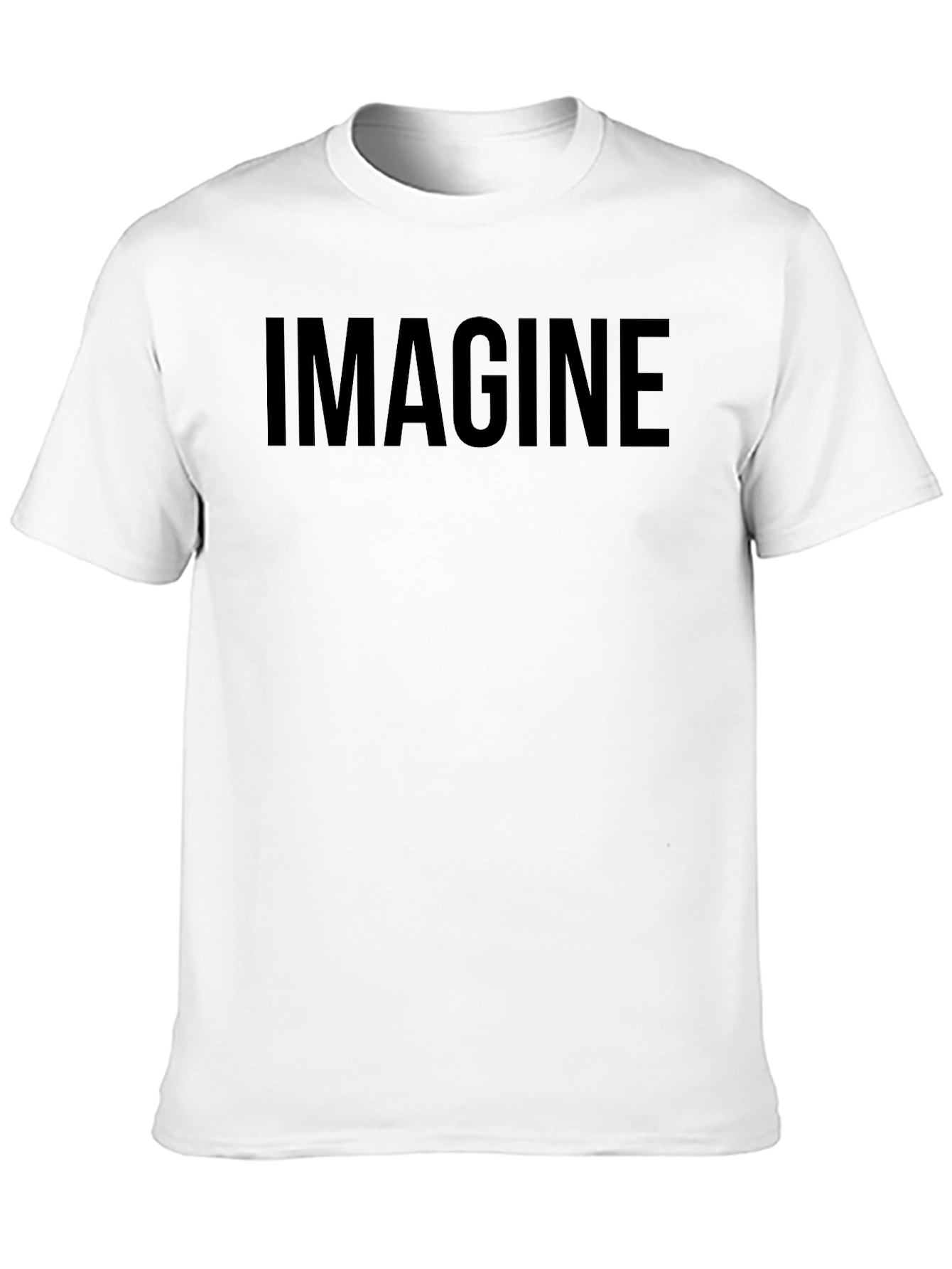 Black Imagine Black Graphic T-Shirt Casual Wear view 10