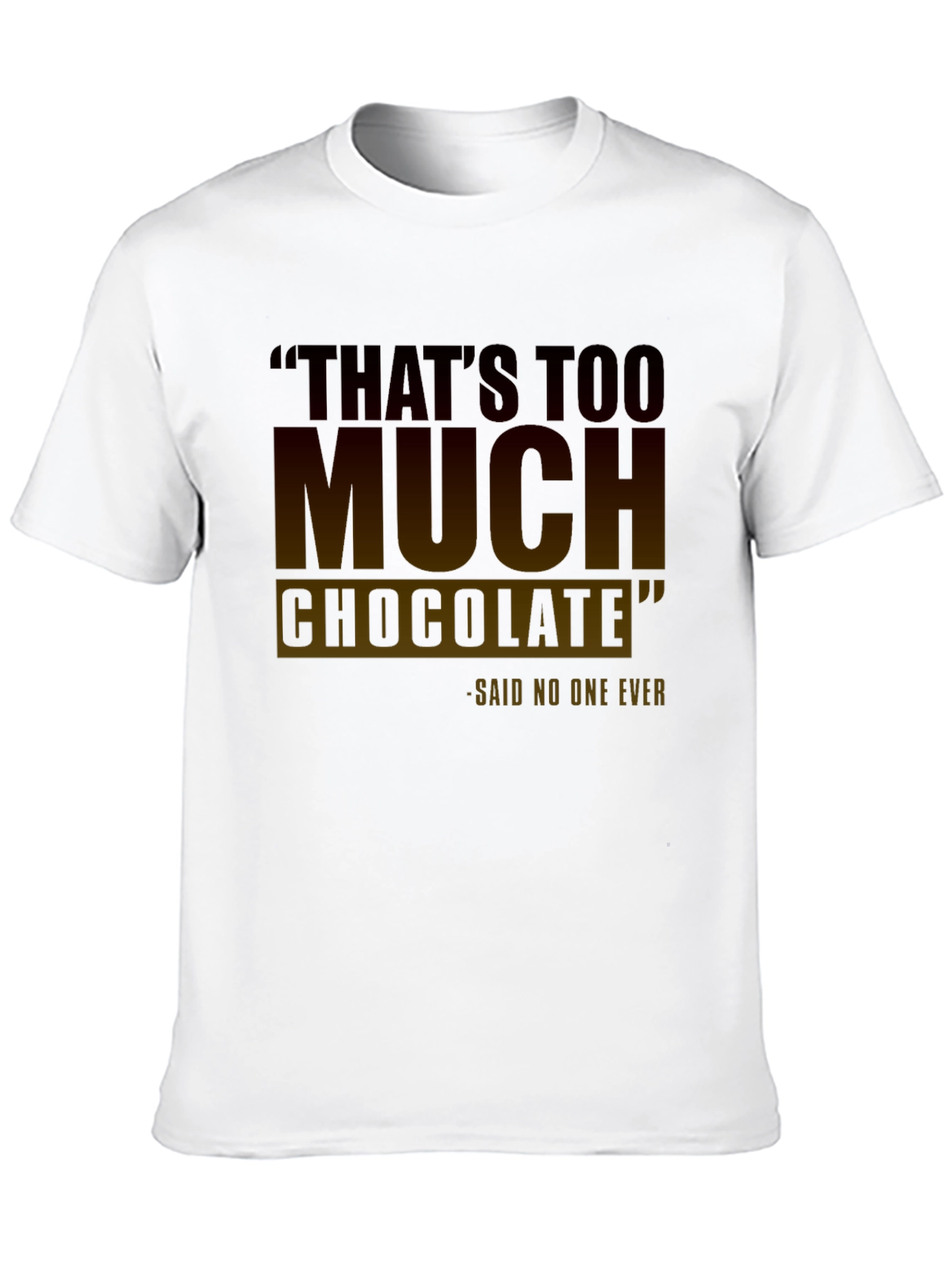 Black Funny Chocolate Lover's T-Shirt view 10