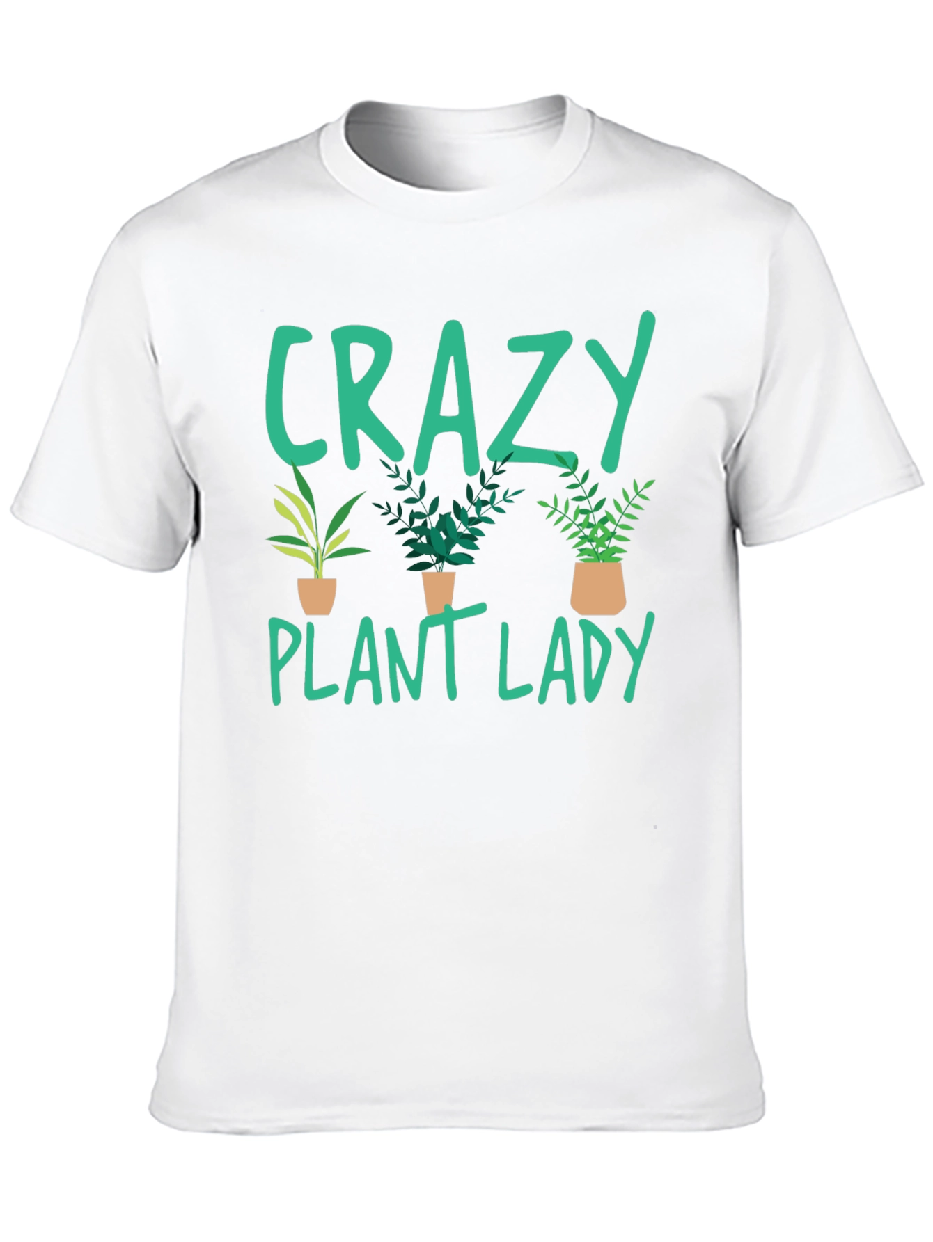 Black Crazy Plant Lady T-Shirt - Plant Lover Gift view 10