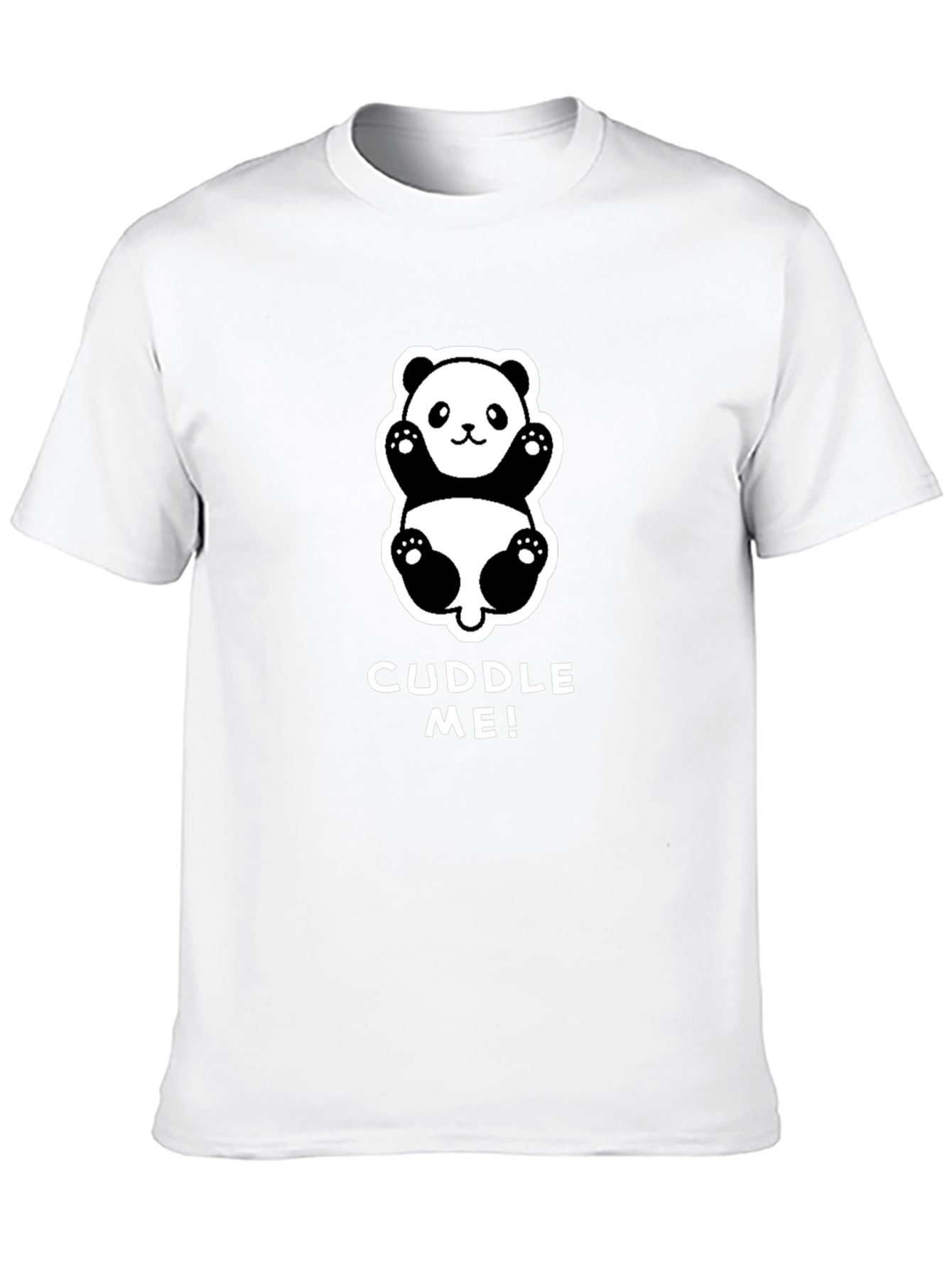 Black Cuddle Me! Panda Graphic Tee - Soft & Cute view 10