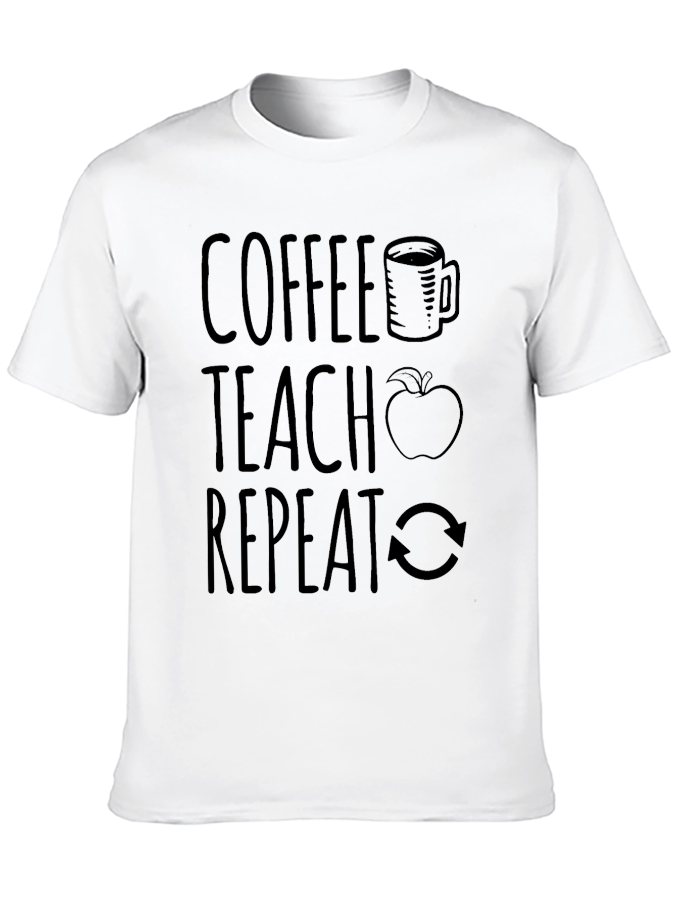 Black Coffee Teach Repeat Graphic Tee view 10