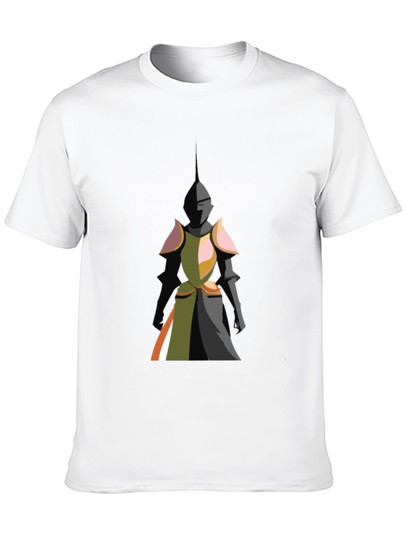 Black Knight Graphic Tee - Bold Black Cotton T-Shirt view 10