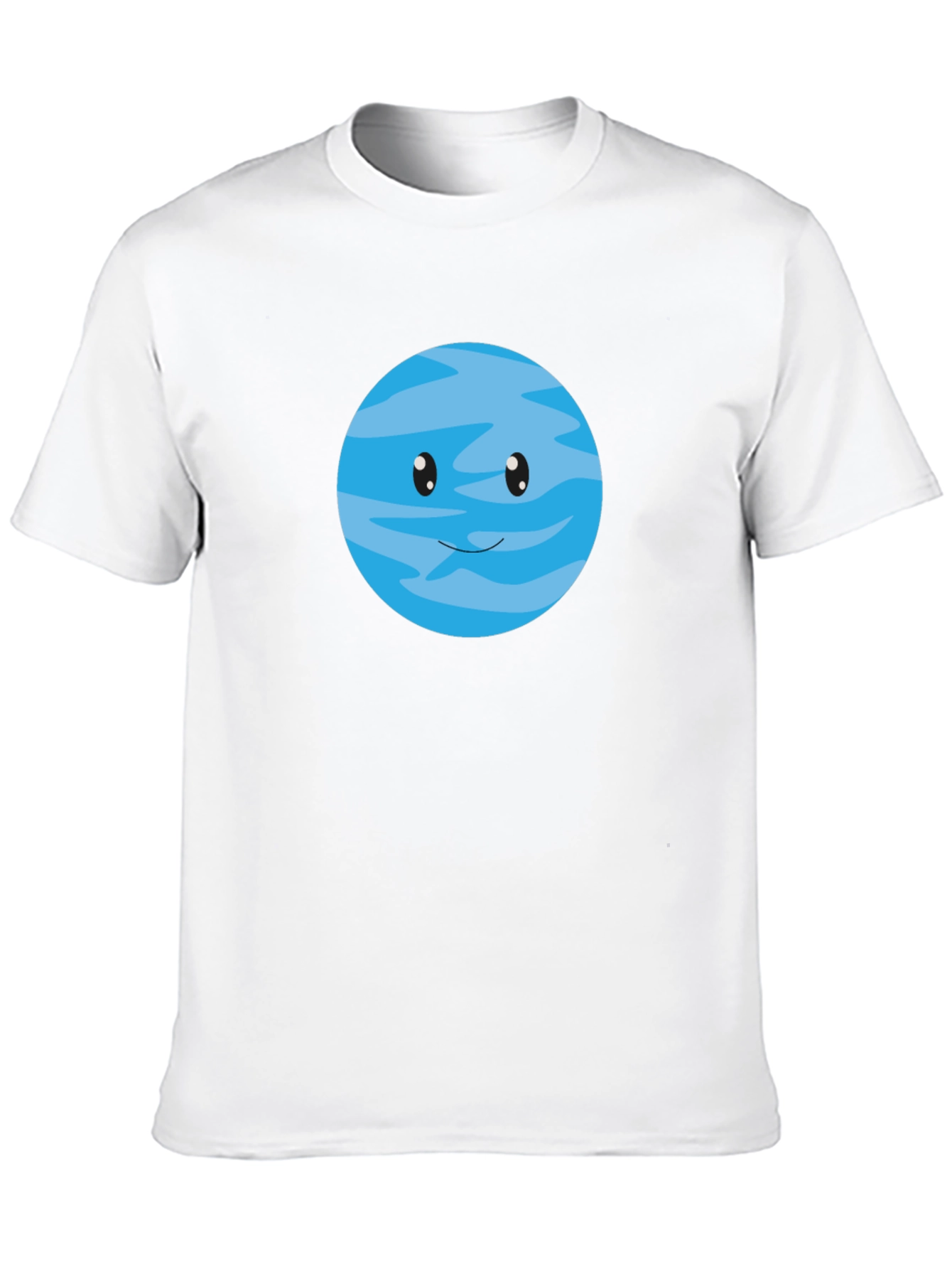 Black Cute Cartoon Planet Graphic T-Shirt view 10