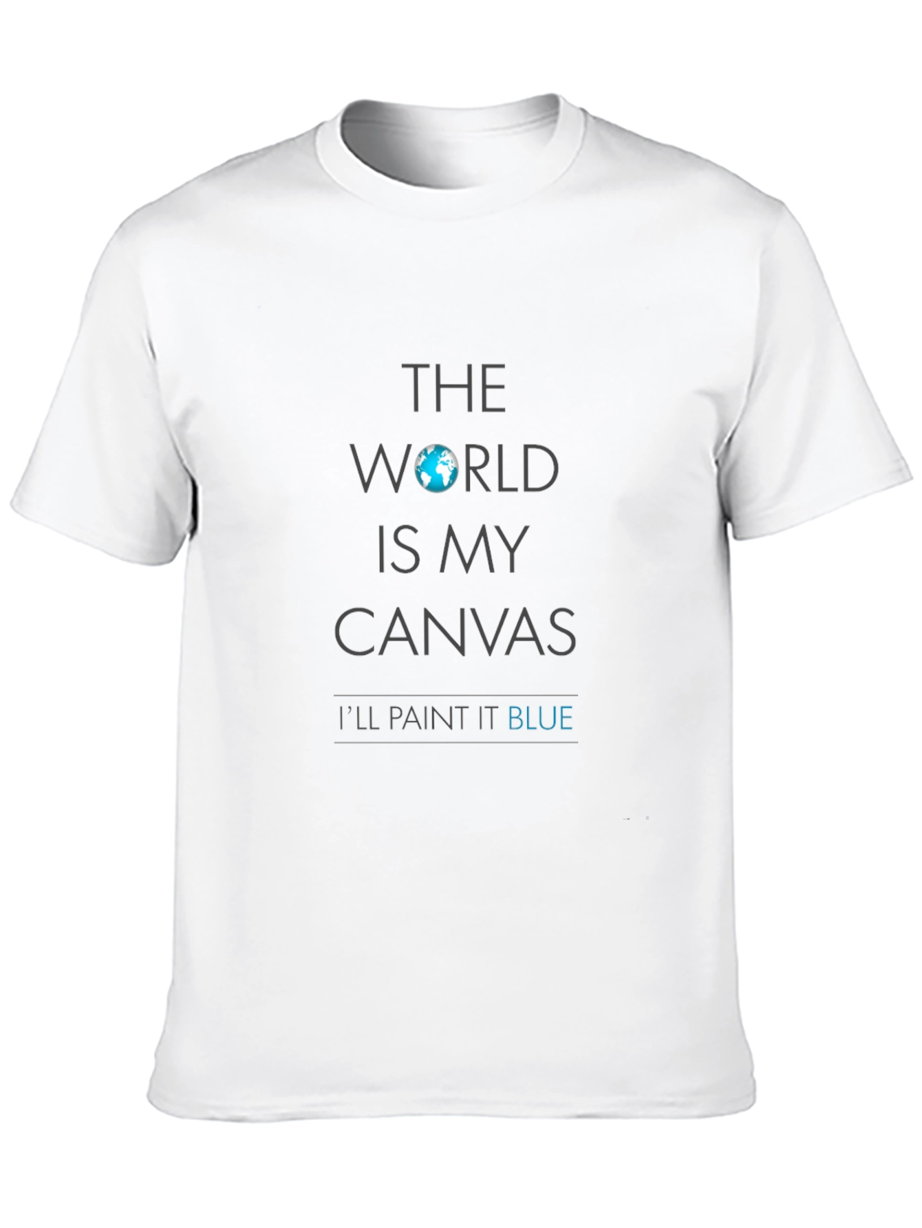 Black The World Is My Canvas Graphic Tee view 10