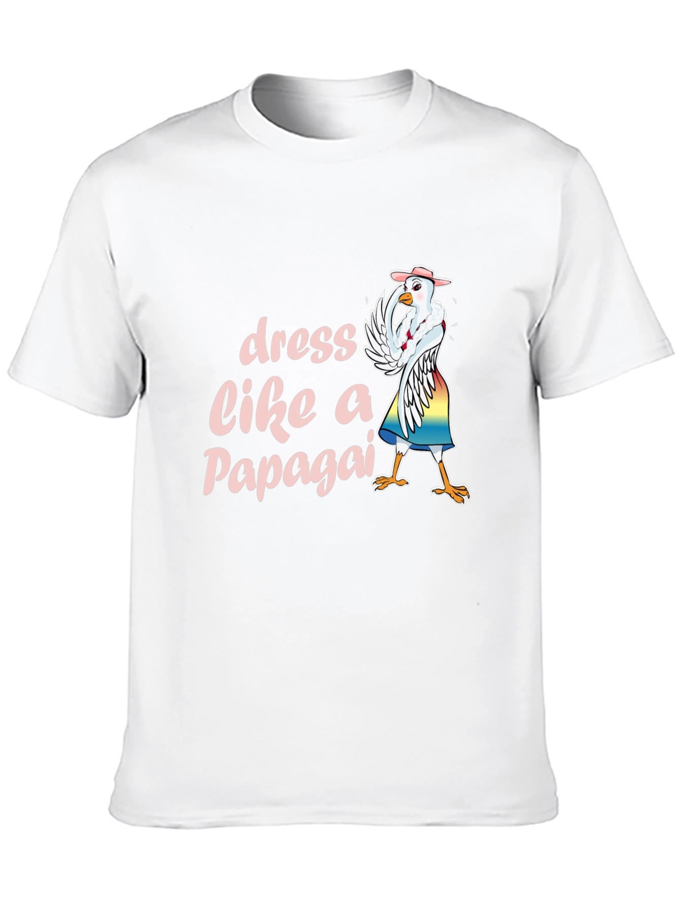 Black Dress Like a Papagai T-Shirt Funny Chicken Tee view 10