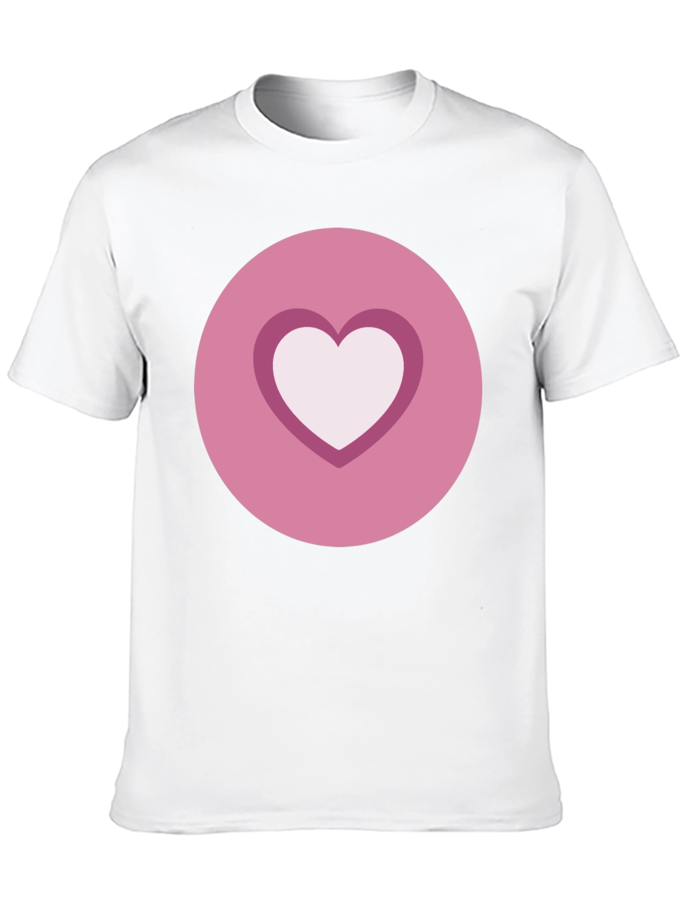 Black Heart Circle Graphic Tee - Casual Black Shirt view 10