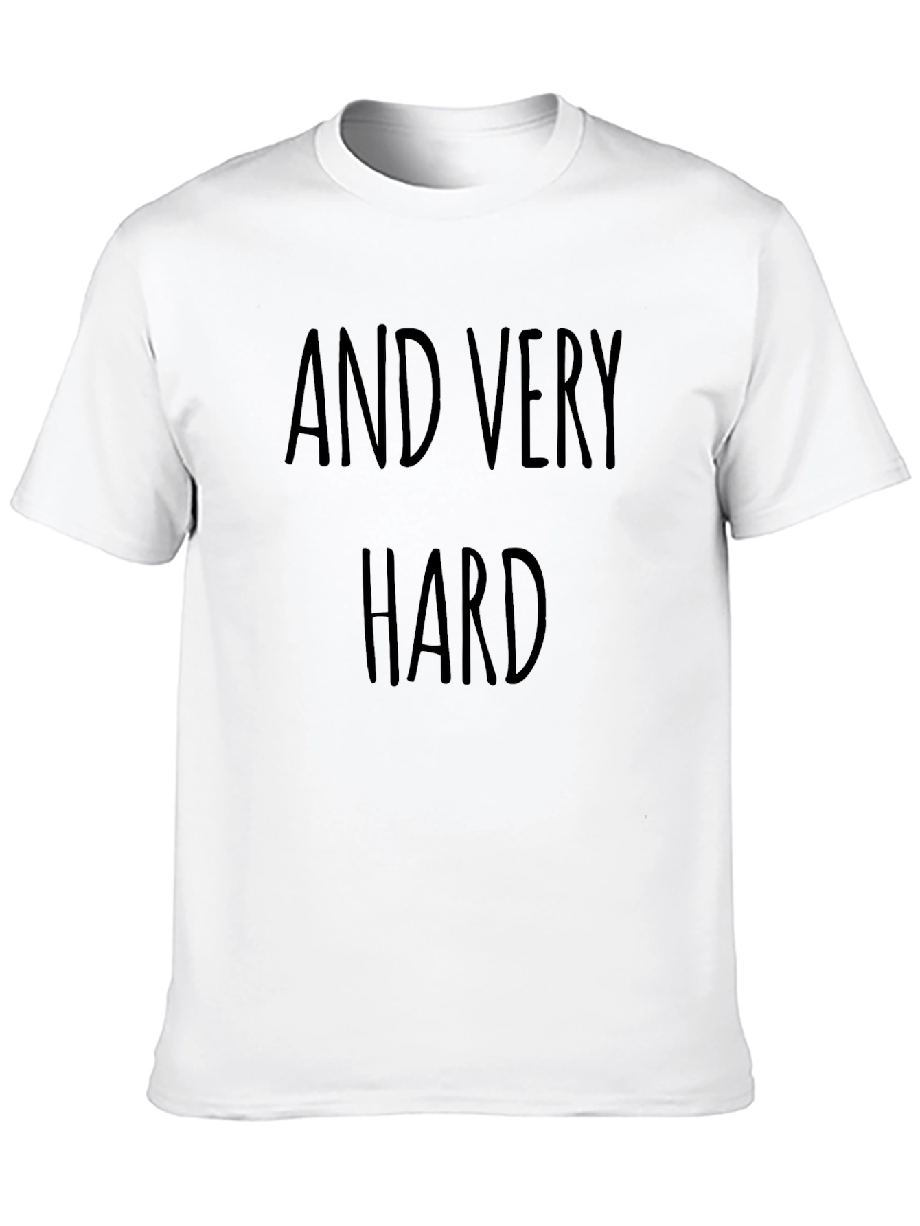 Black AND VERY HARD Black Graphic T-Shirt view 10